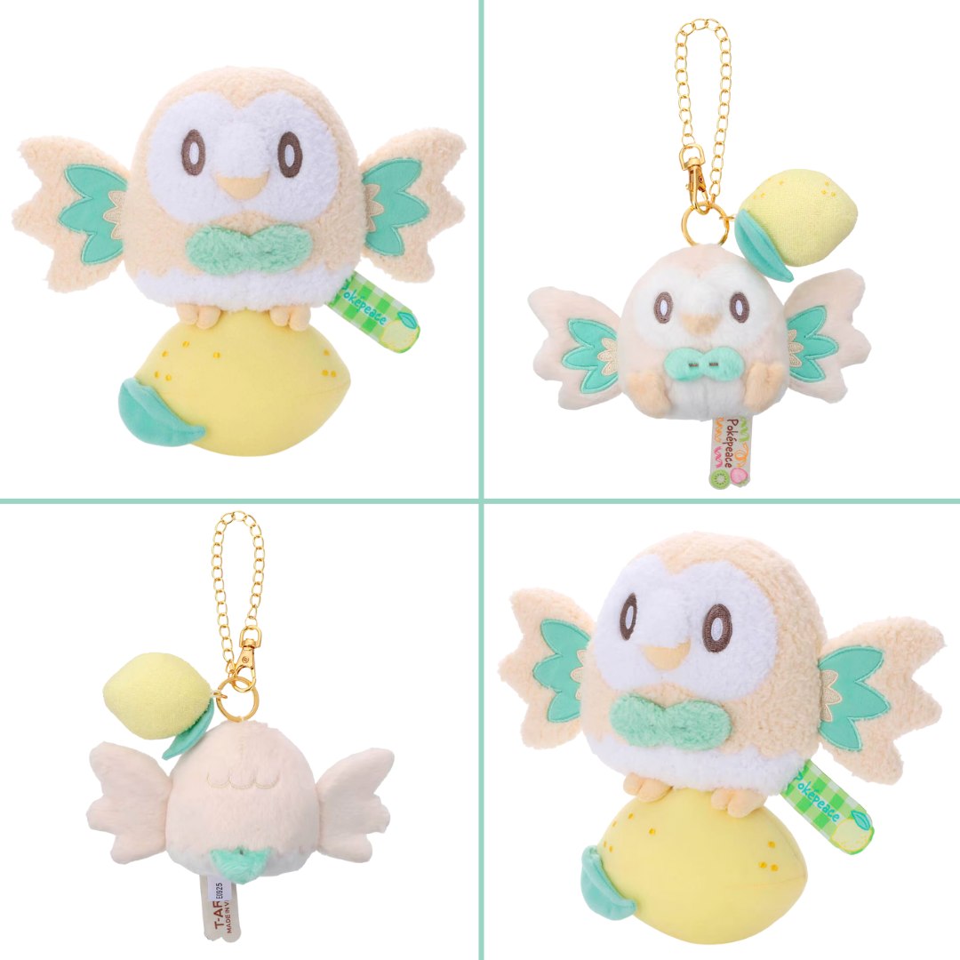 Meccha-Japan - Pokémon Poképeace - Plush & Keychain Rowlet Colorful Ver ...