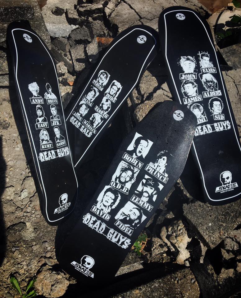 Skull Skates' new Dead Guys and Dead Gals skate decks available