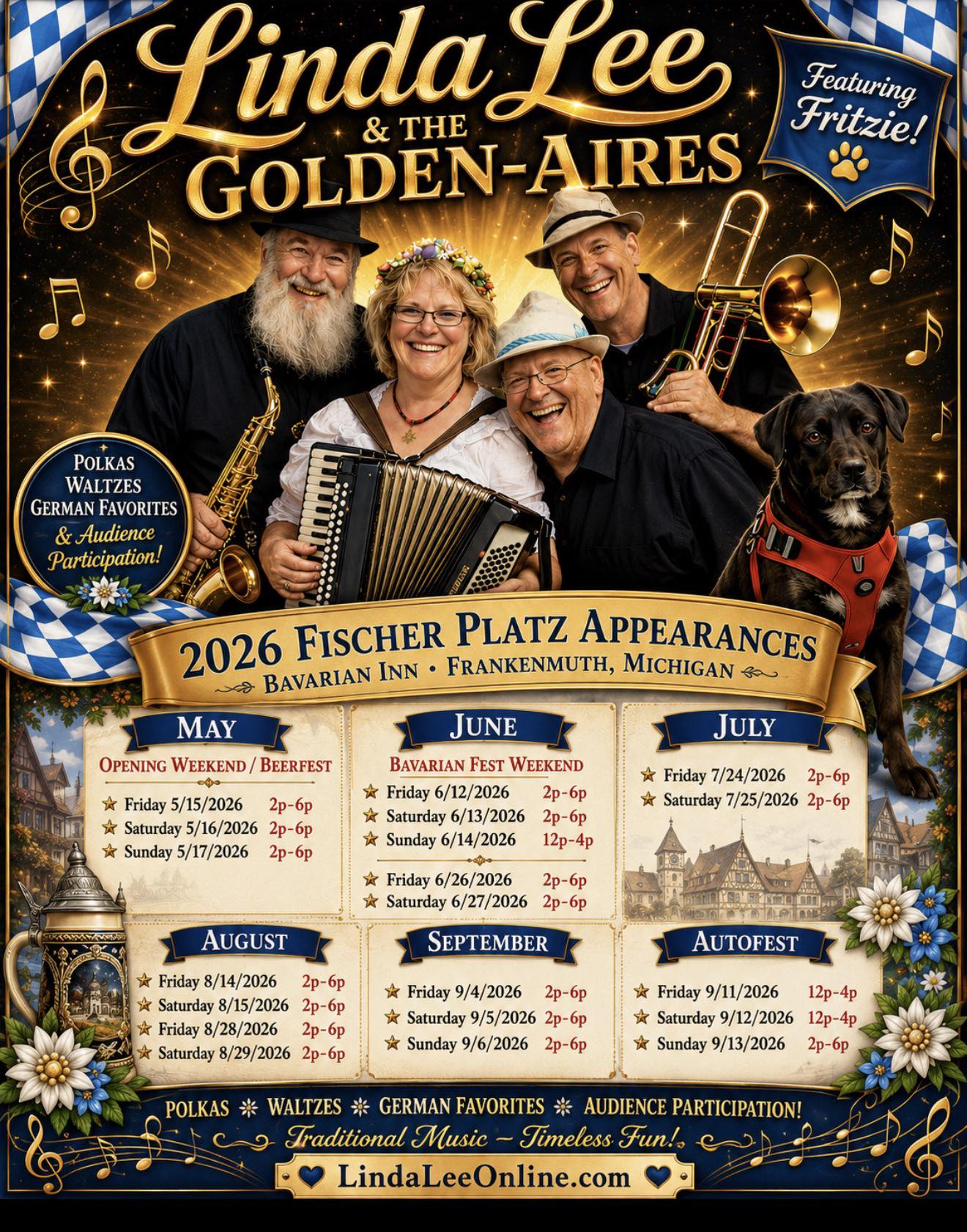 Bavarian Inn's Linda Lee & the Golden-Aires (@lindaleepolka