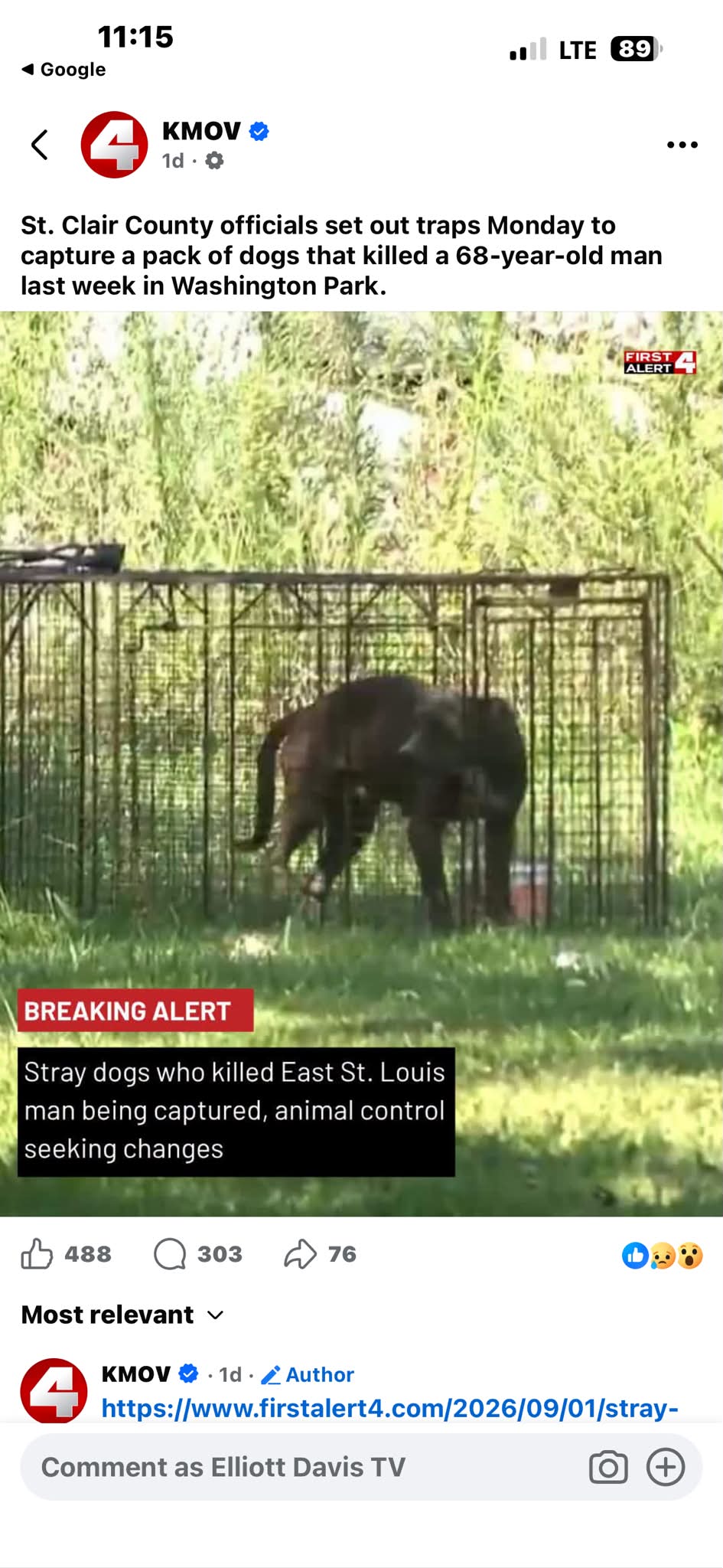 I have an update on that savage fatal attack by a pack of
