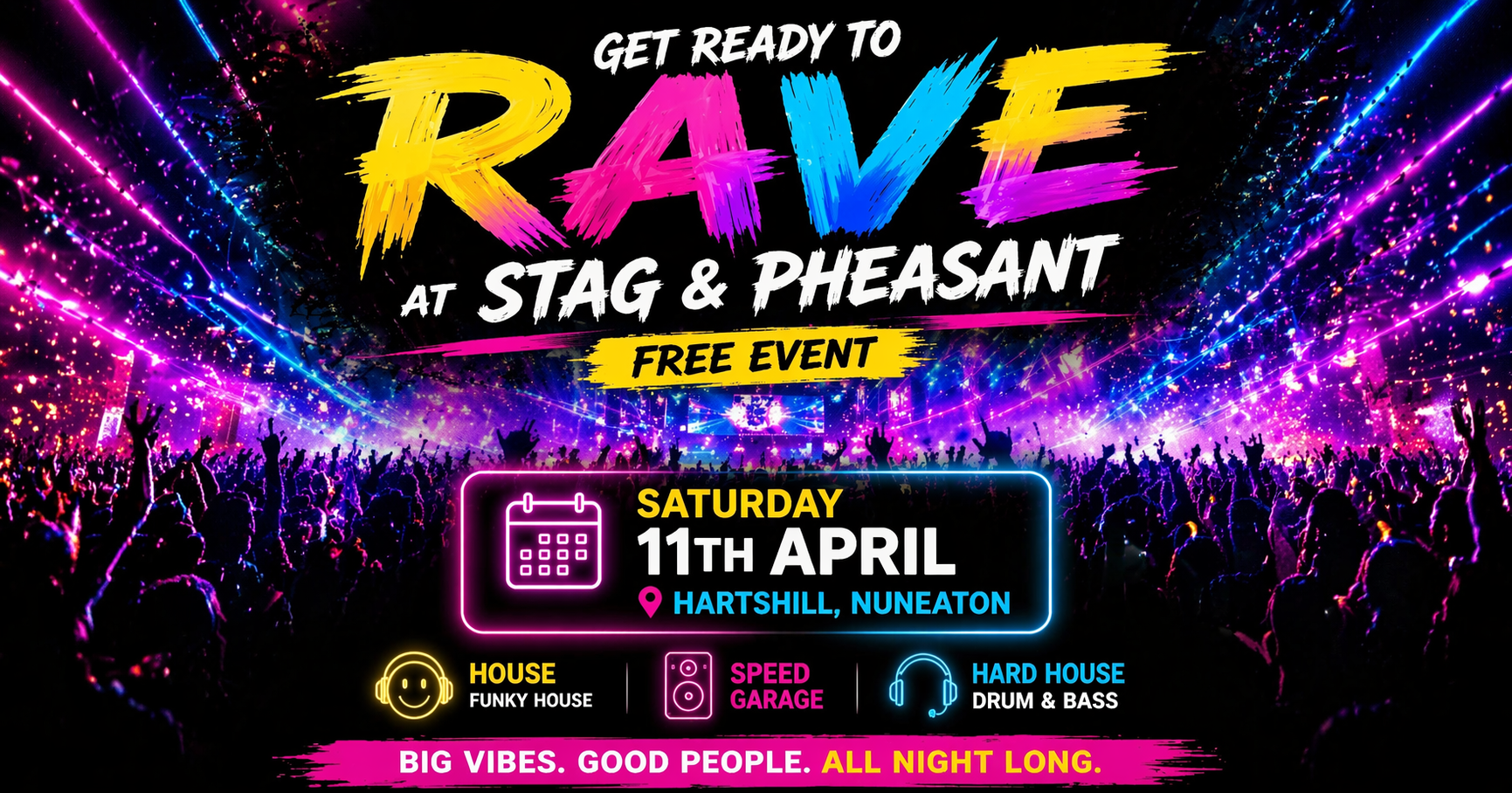 Get Ready to Rave Events Page | Atherstone