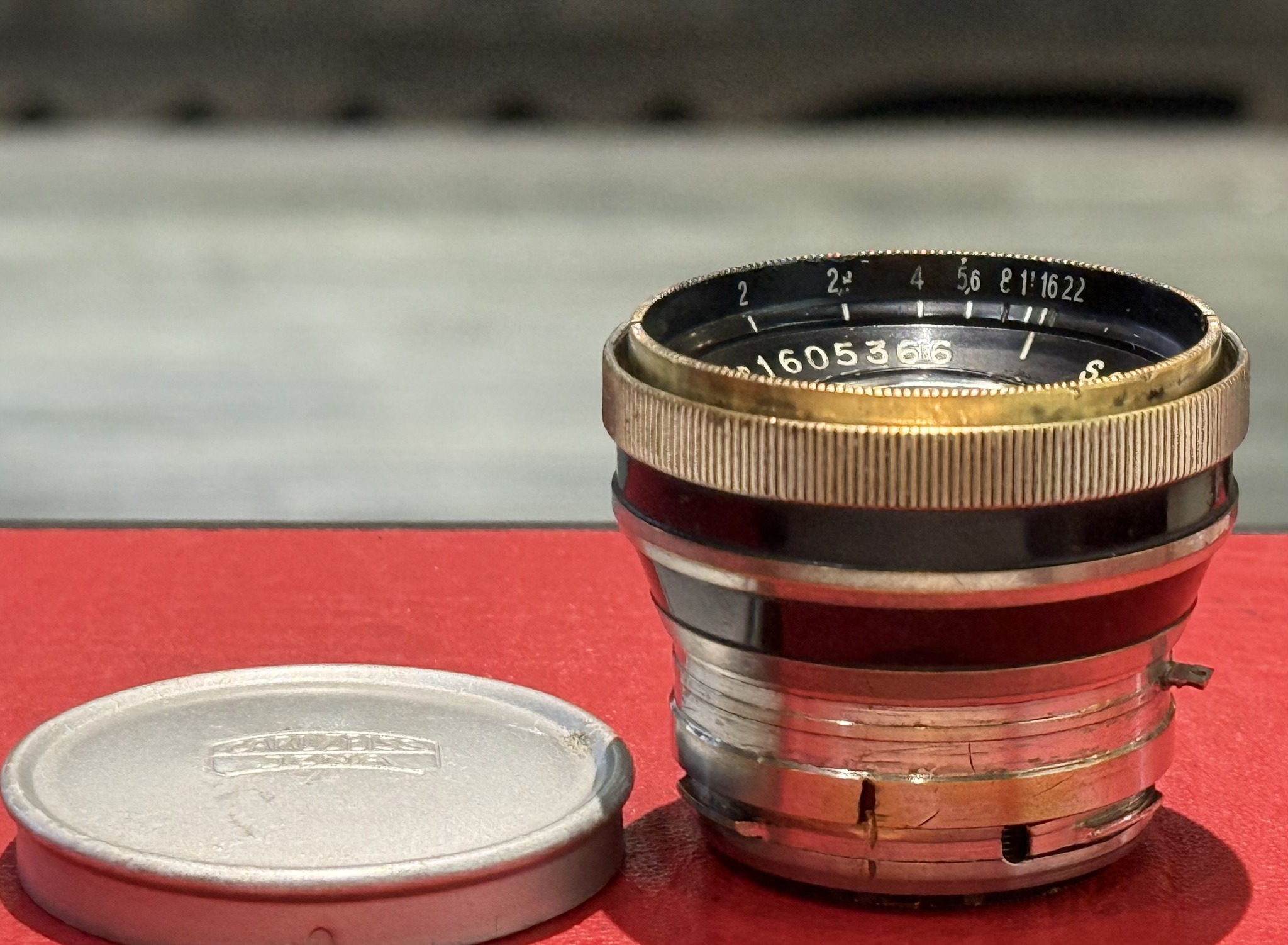 Contax RF Sonnar 5cm f2 black nickel lens for sale in Hong Kong