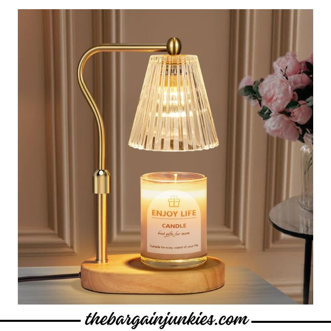 Flower Candle Warmer Lamp - Dimmable Electric Wax Melter With Timer, Scented Candle Warmer, Home Decor