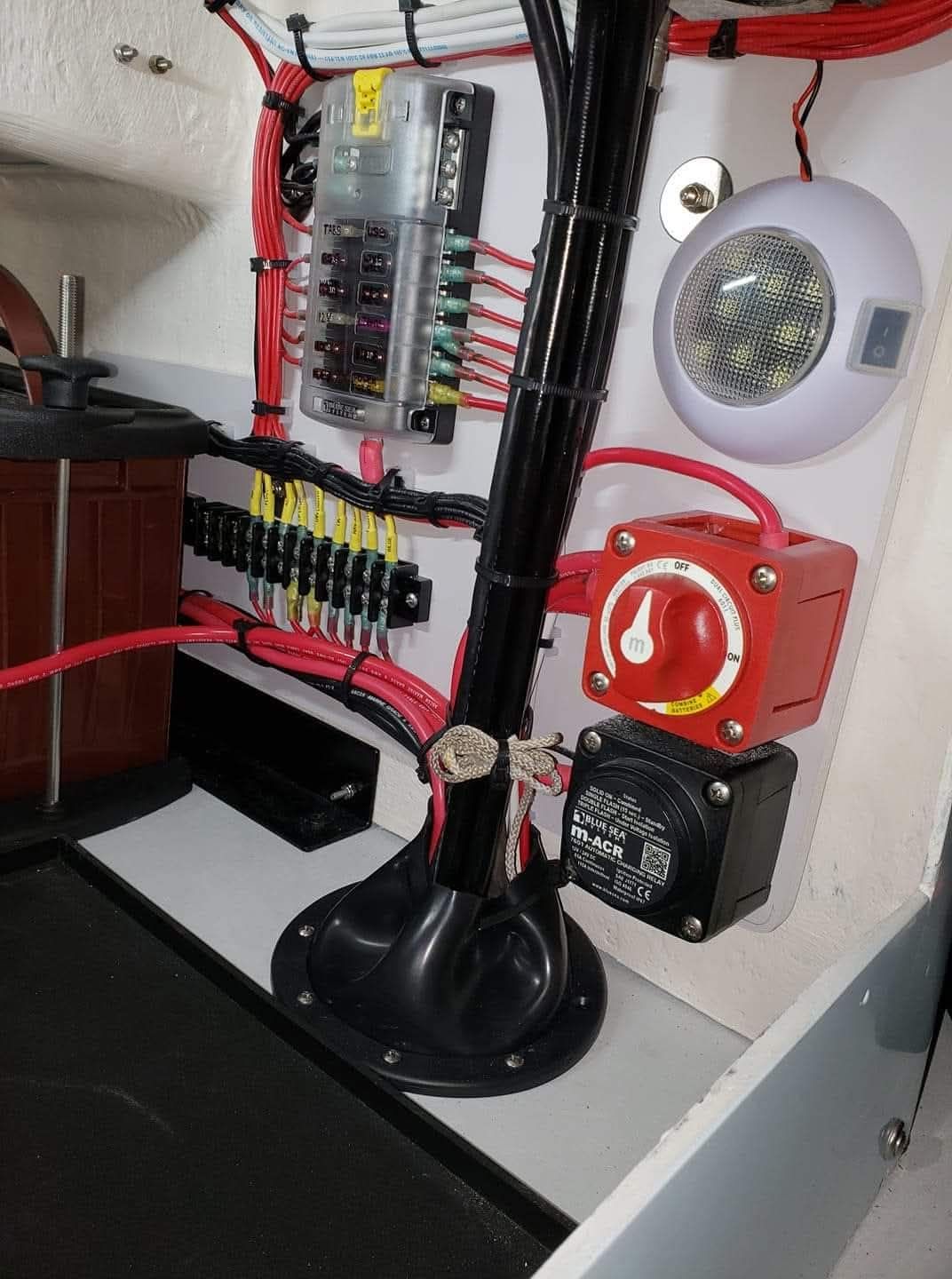 Boattronics - Check out the simple but effective rigging inside this ...
