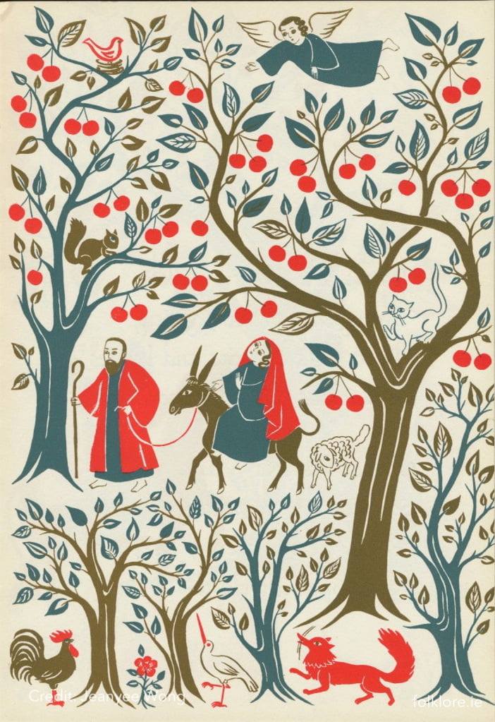 folklore.ie - The Cherry Tree Carol - The Illustrations...