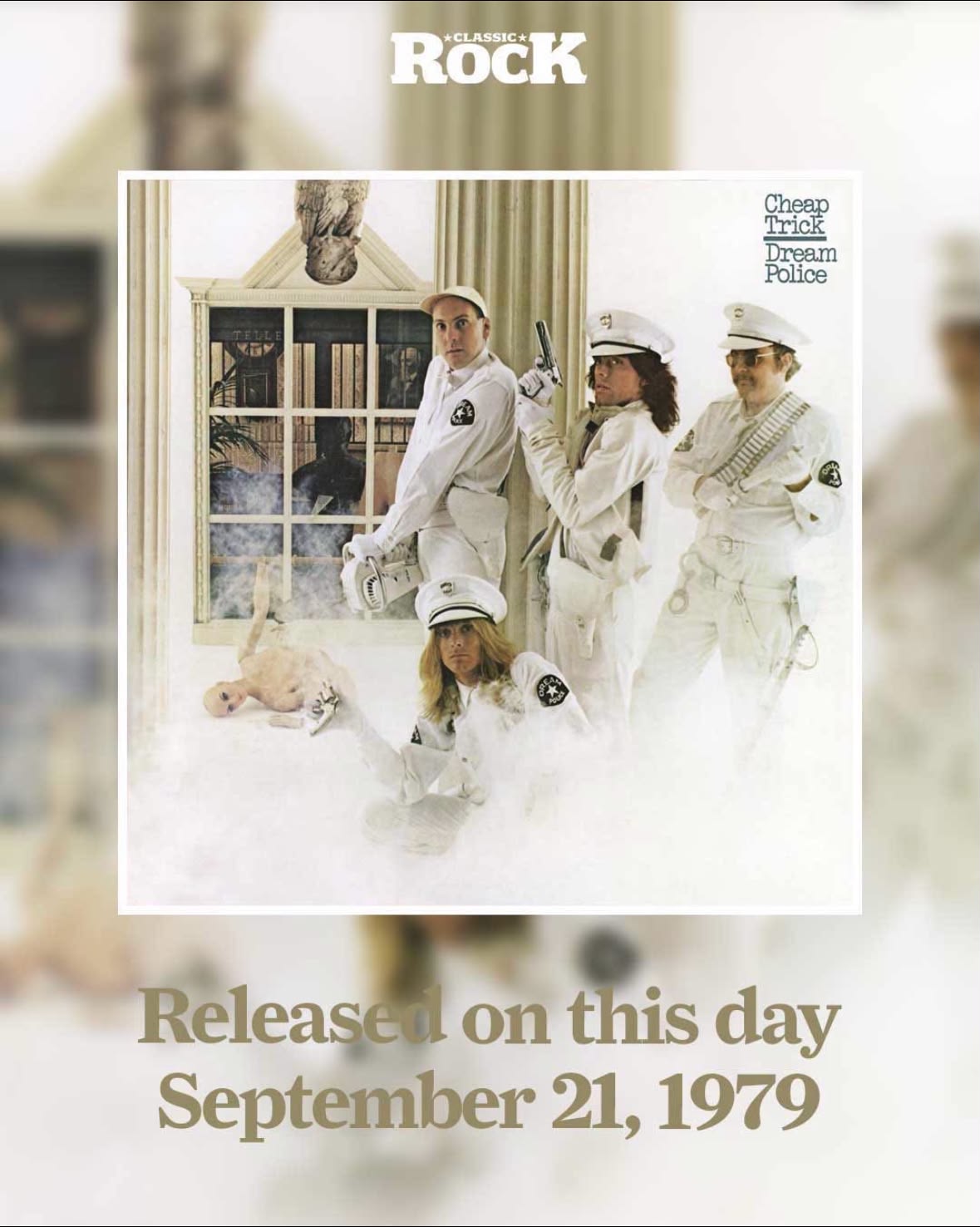 🎸 Record of the day: Cheap Trick 'Dream Police'. What a band, so