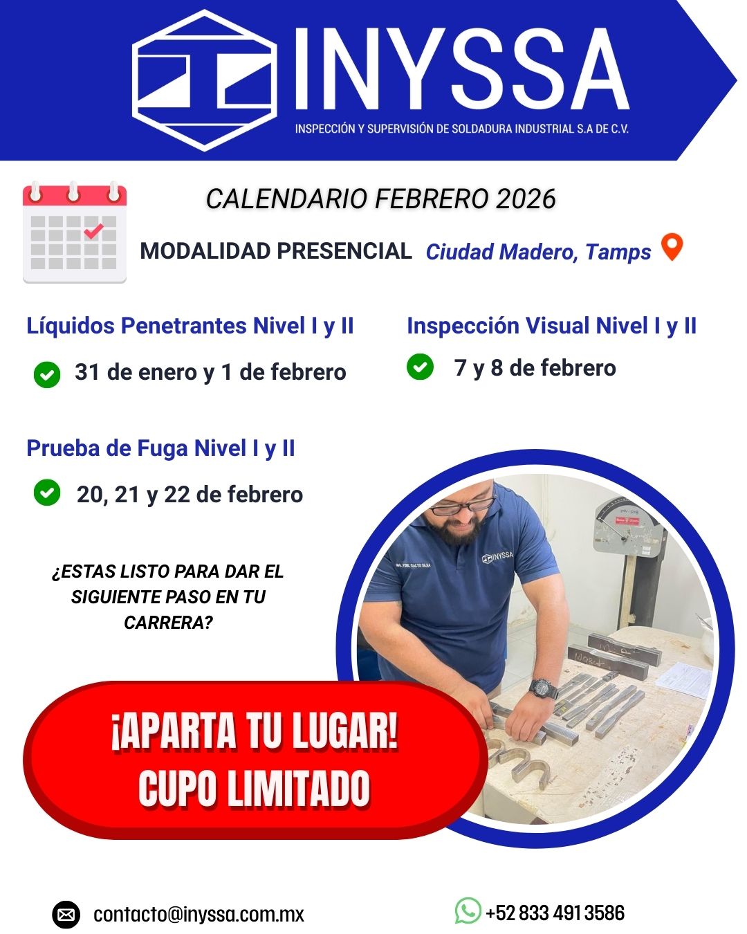 Inspeccion y Supervision de Soldadura S.A de C.V - Calificación de ...