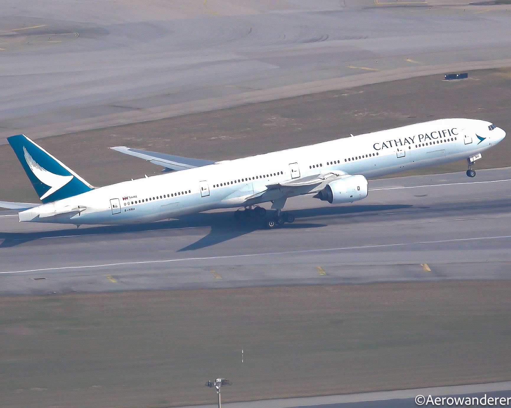 CATHAY PACIFIC🇭🇰B777-300ER AT HONG KONG Departure sequence of B