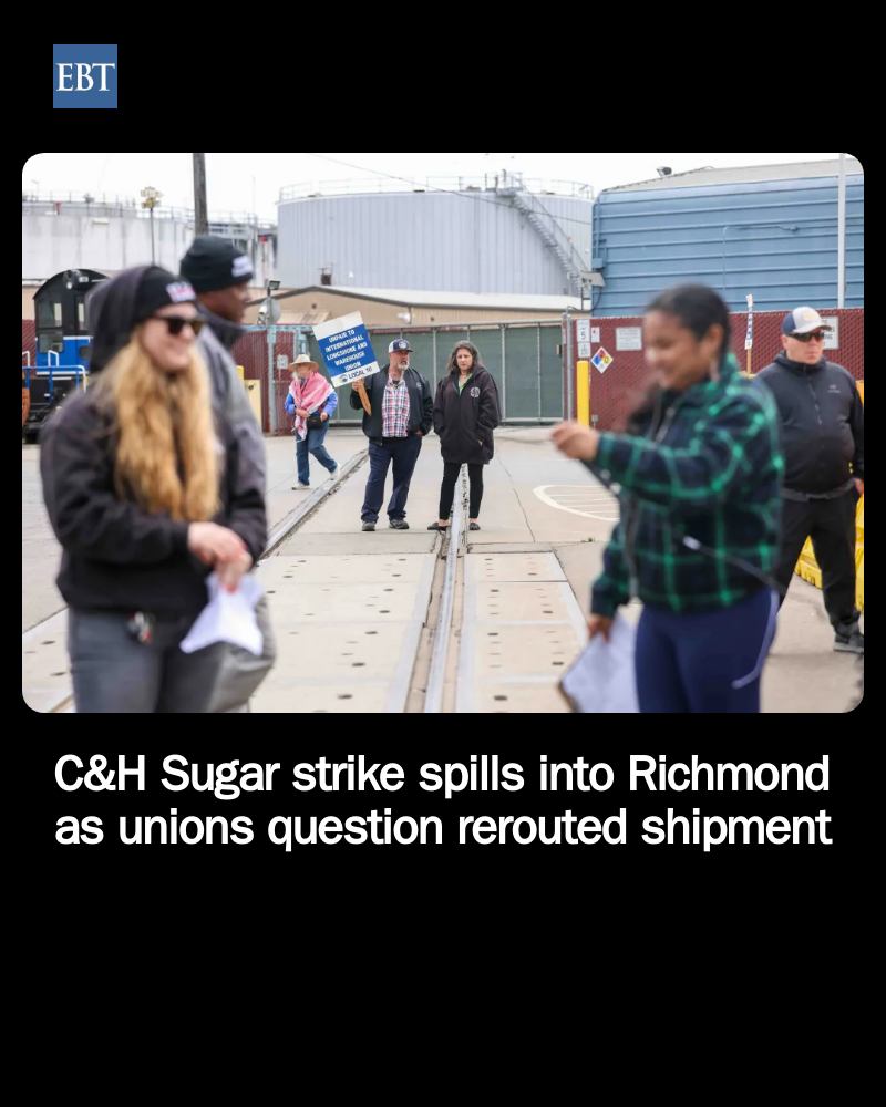 Members of several unions across the Bay Area joined the picket
