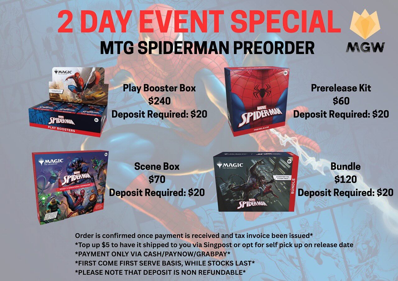 mtg spider man play booster box msrp Spider-Man Magic: The Gathering Back in Stock at Amazon for the First Time in Months %20A%20full%20display%20of%20Play%20Boosters%20supports%20a%20Draft%20event%20with%20extra%20left%20over%20to%20maximize%20the%20fun%20for%20everyone Marvel's Spider-Man - Collector Booster