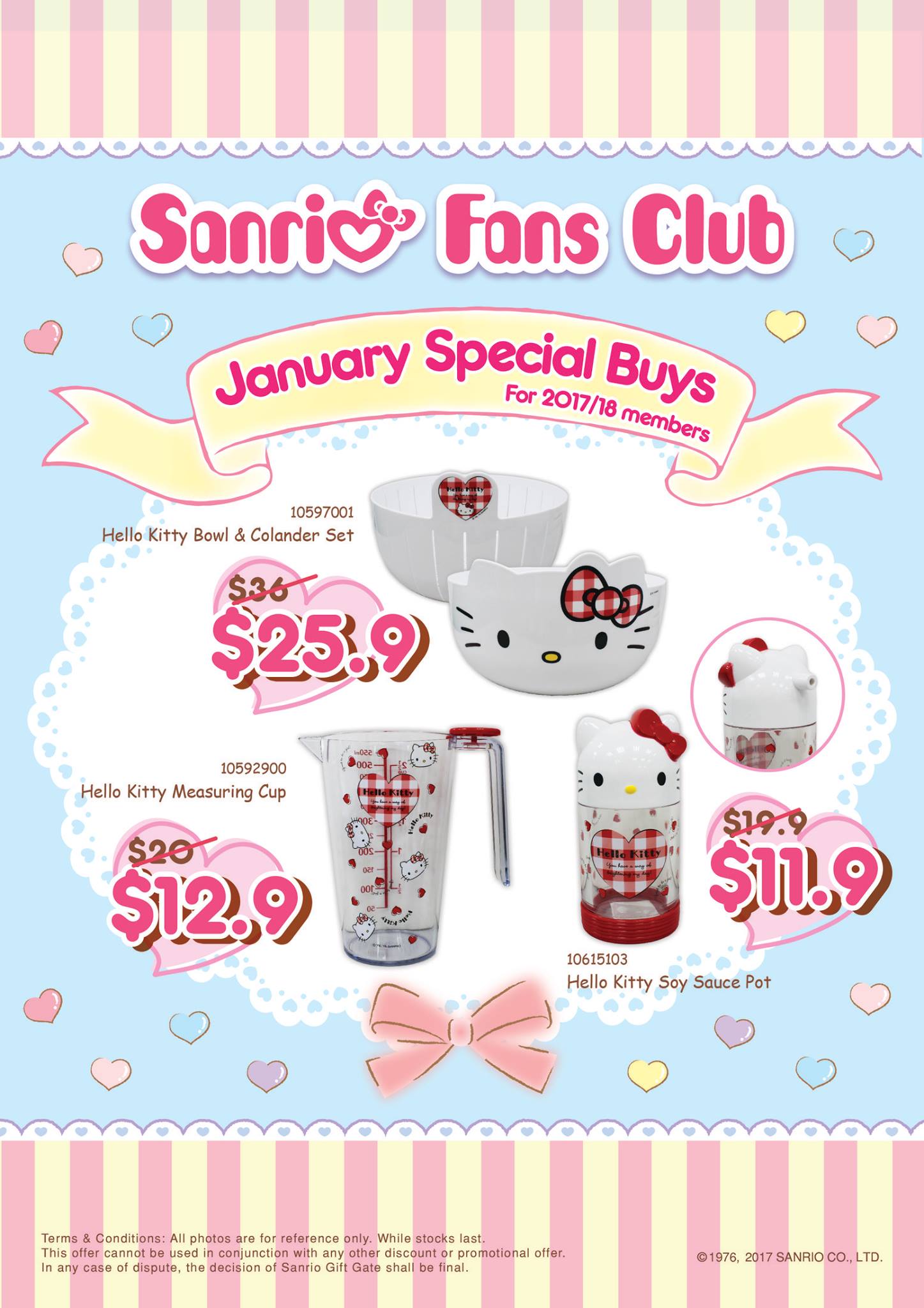Get cooking with our new My Melody and Hello Kitty Kitchenware