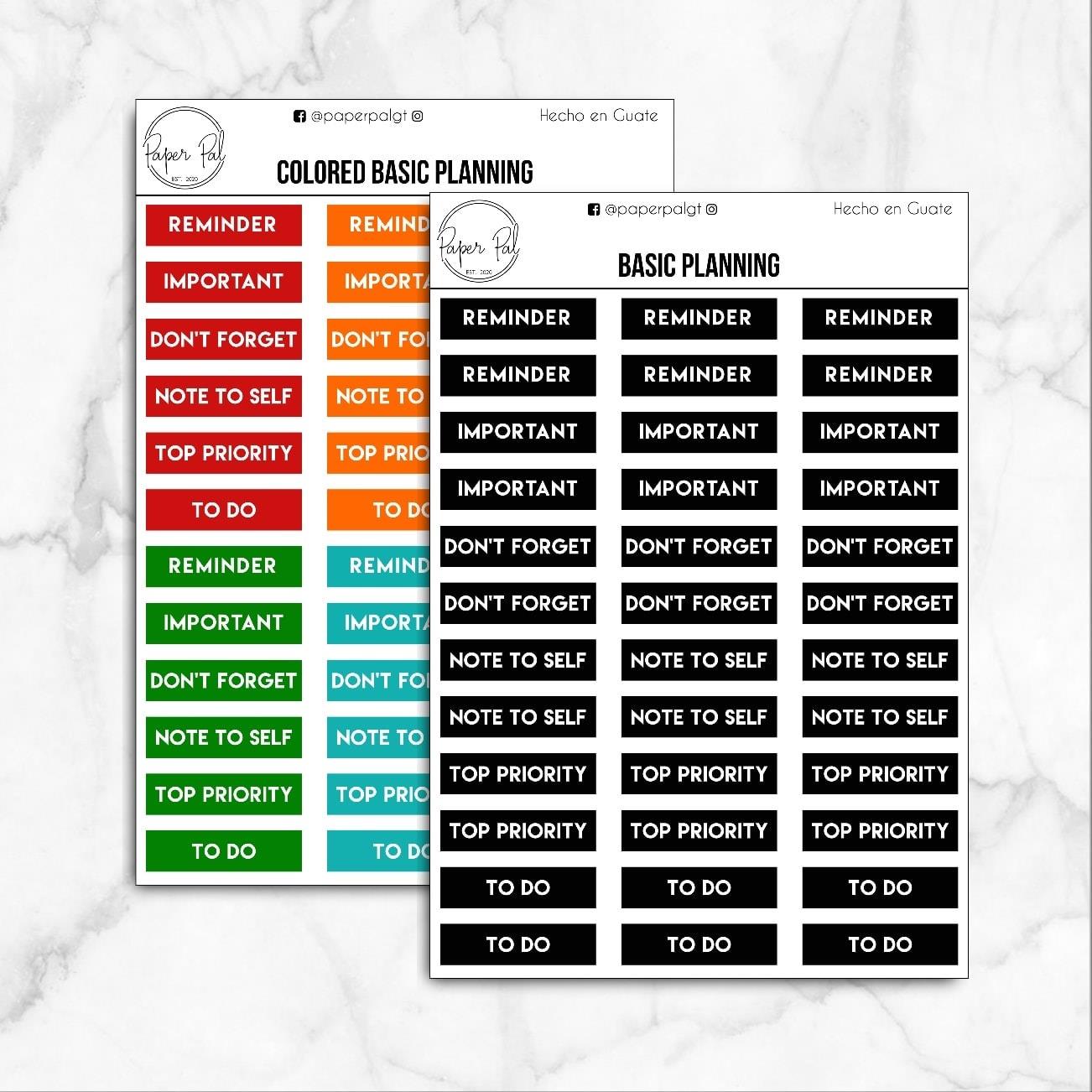 Paper Pal Gt - •BASIC PLANNING• Stickers disponibles en...