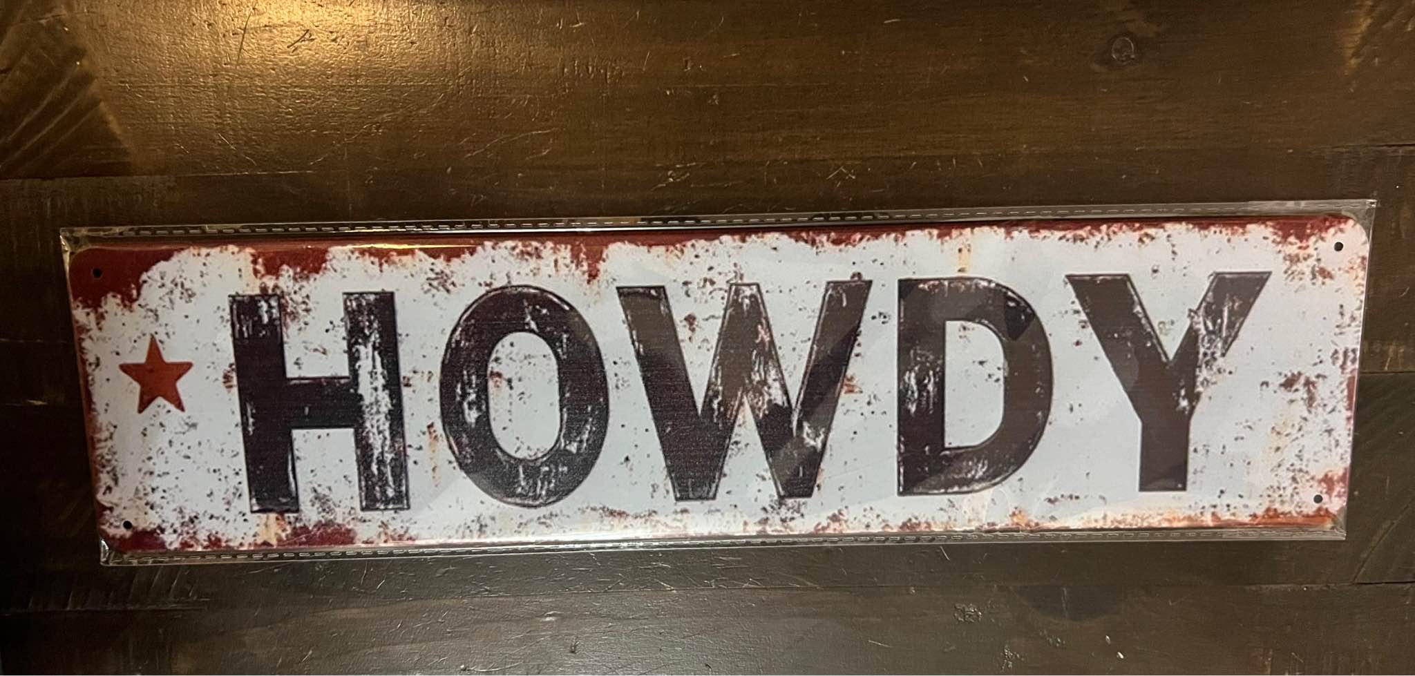 Howdy Metal Western Cowboy Sign New - Plaques & Signs - Shawnee, Kansas ...