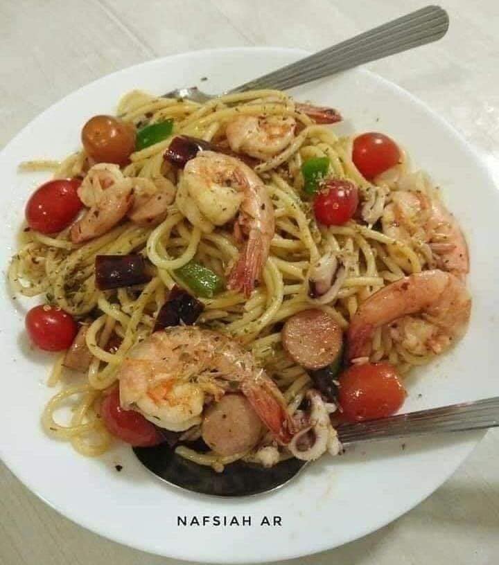 Resipi Spaghetti Aglio Olio Azlina Ina Resepi Facebook
