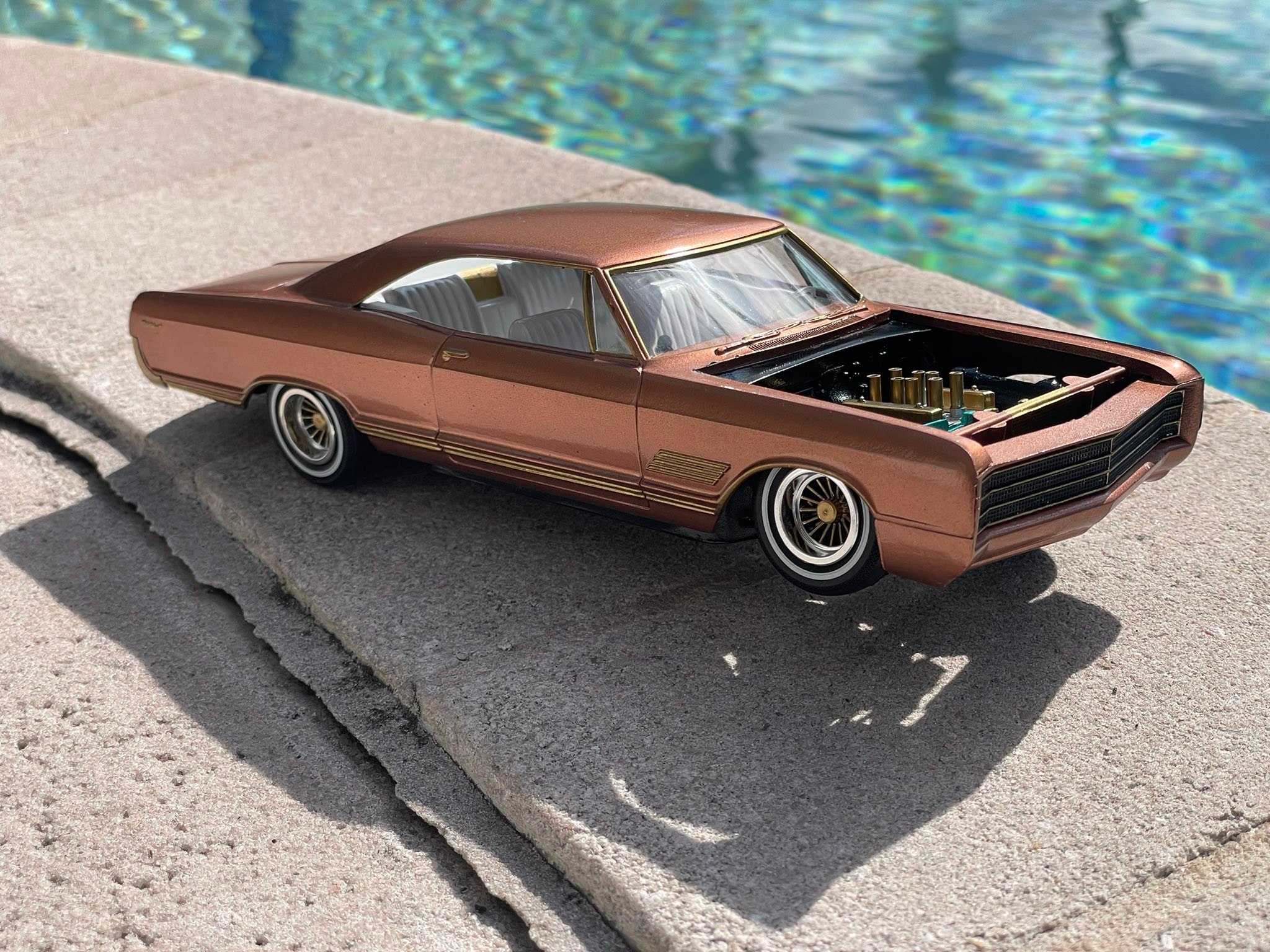 1966 Buick Wildcat model car with custom paint and trim