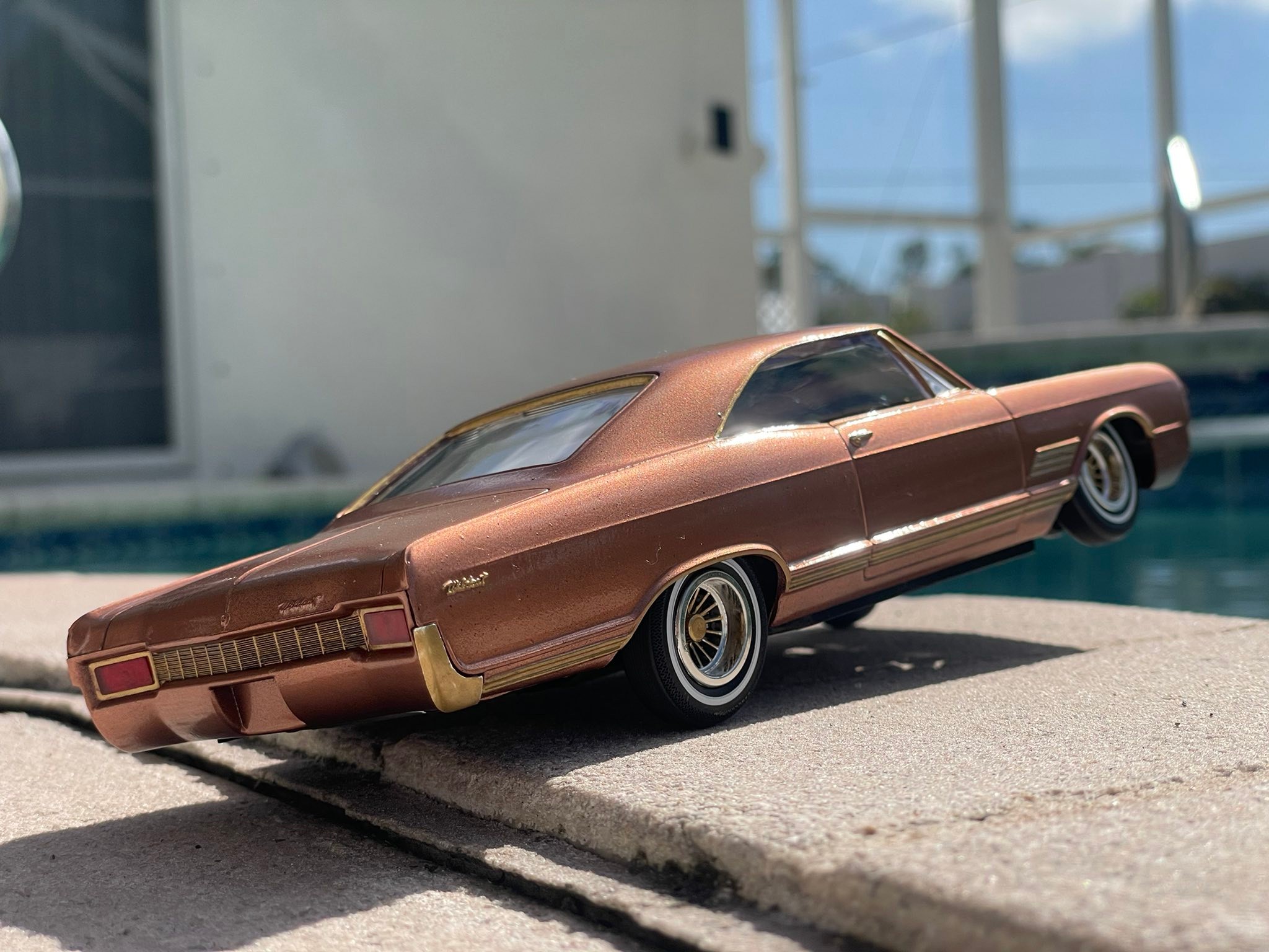 1966 Buick Wildcat model car with custom paint and trim