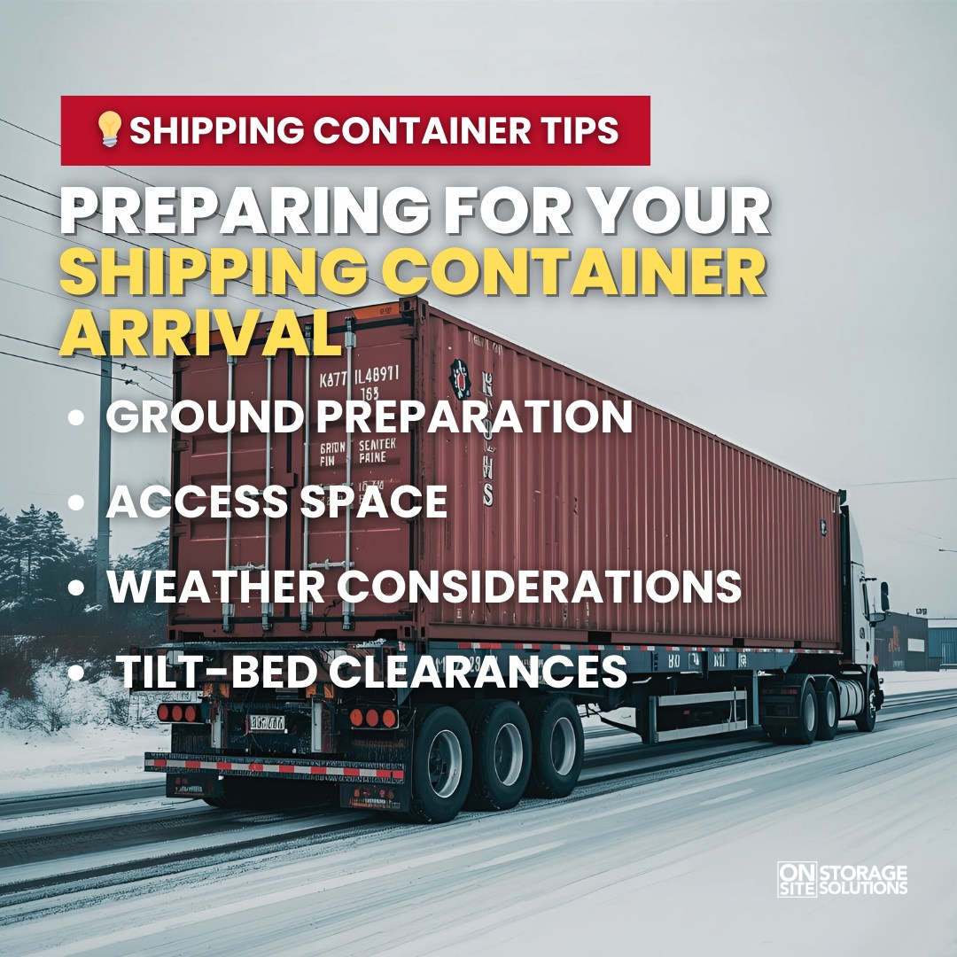 On-Site - ️ Winter Delivery Tips: Preparing for Your Shipping Container ...