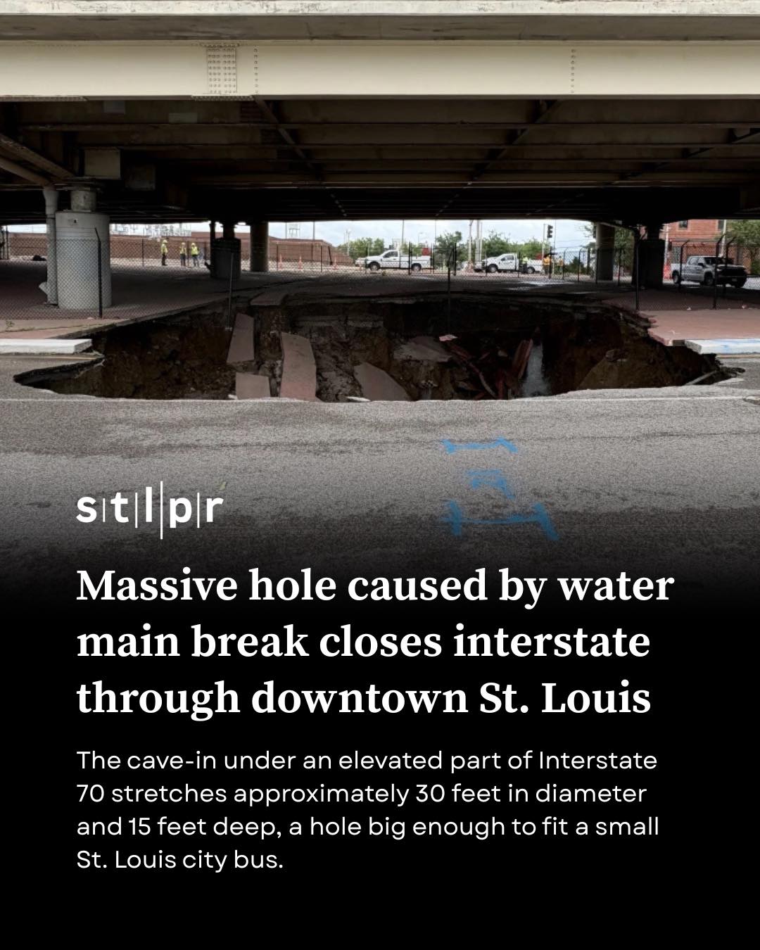Parts of Interstates 70 and 44 near downtown St. Louis are closed