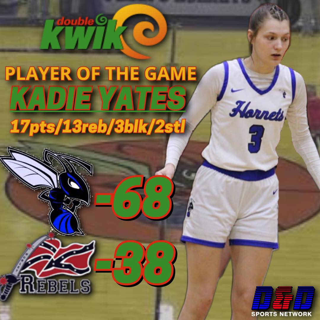 D&D - 🔥🏀 DOUBLE KWIK PLAYER OF THE GAME 🏀🔥 💙 Kadie Yates | Phelps Lady ...