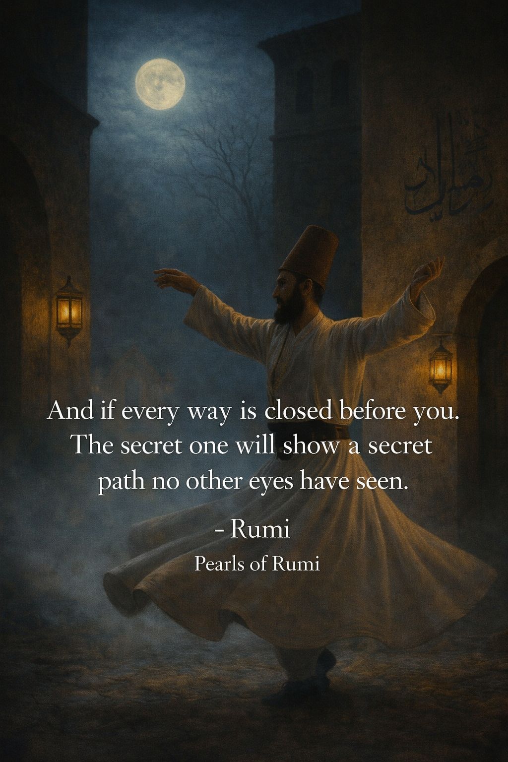 Pearls of Rumi - And if every way is closed before you.... | Facebook
