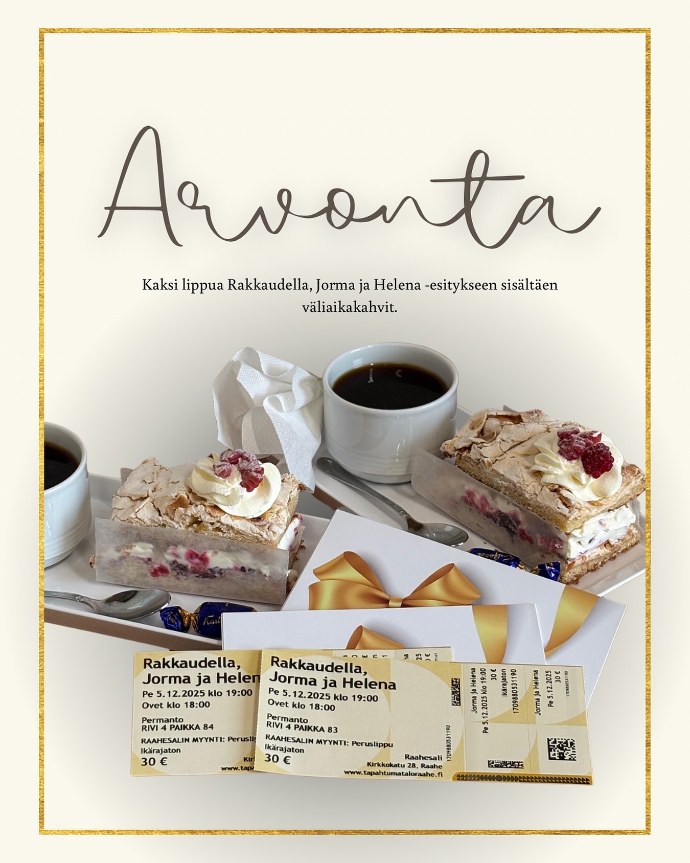 Kahvila - ⭐️ Arvonnan aika! ⭐️ Haluaisitko viettää mukavaa ja ...