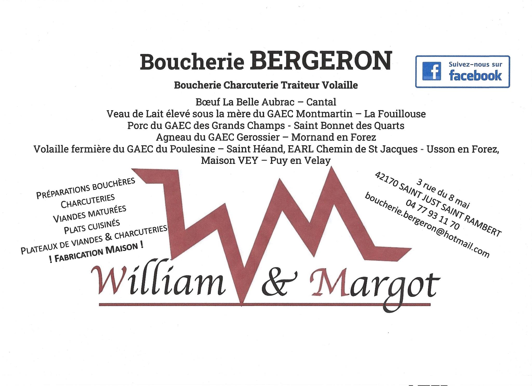 Boucherie Bergeron | Saint-Rambert-sur-Loire