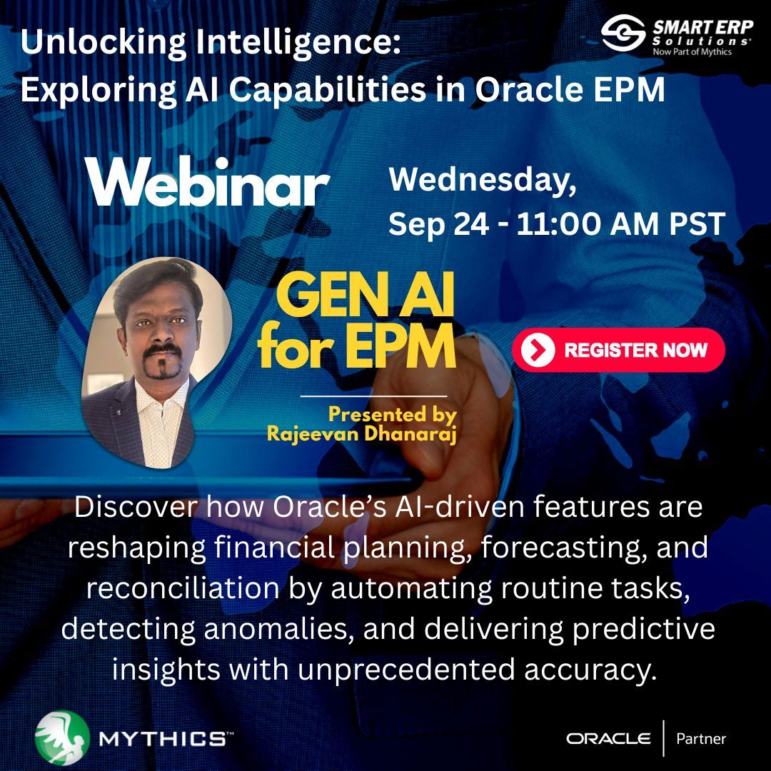 Smart - Join us for our next installment of GEN AI for Oracle ...