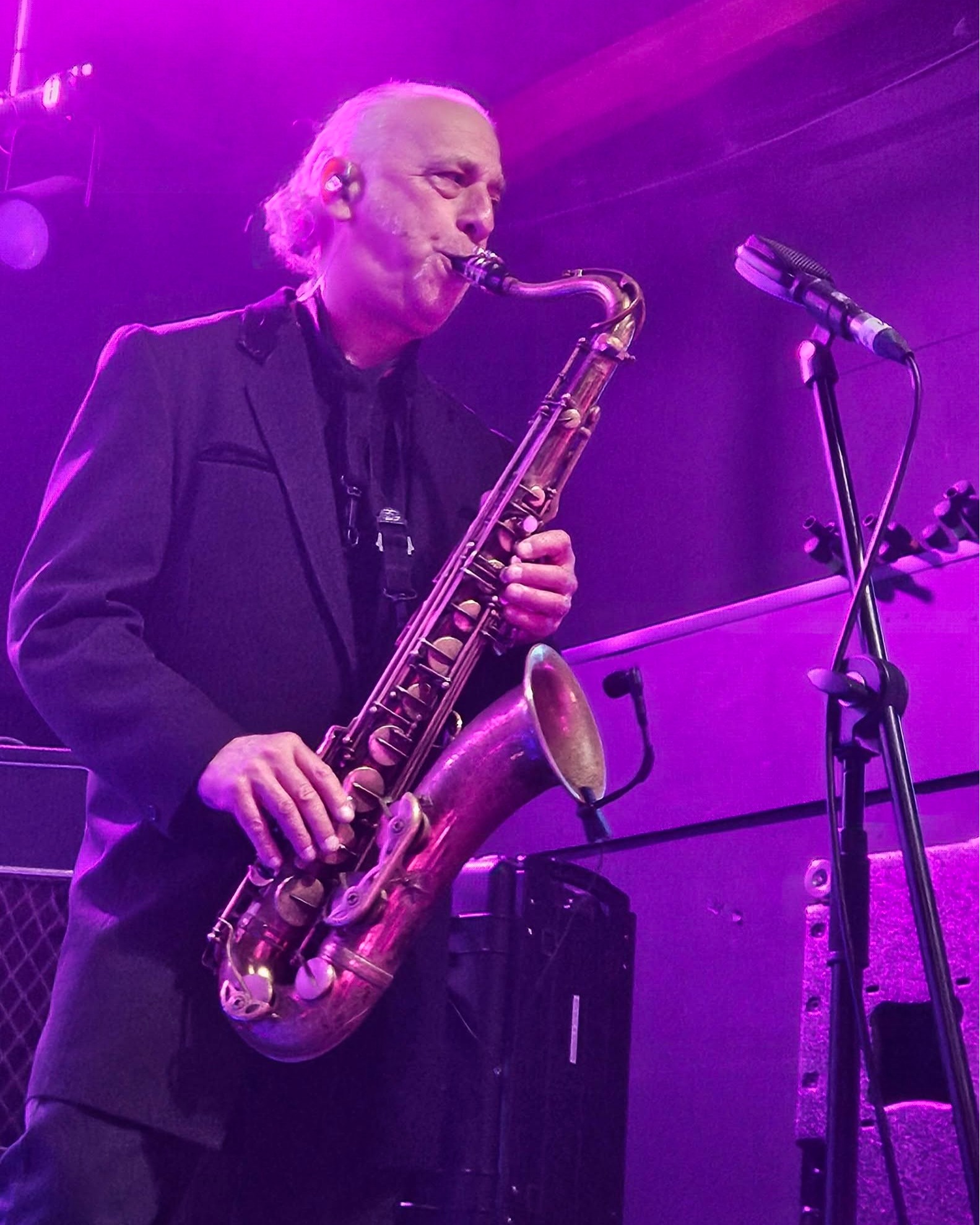 Dave Lewis performs with The Blockheads