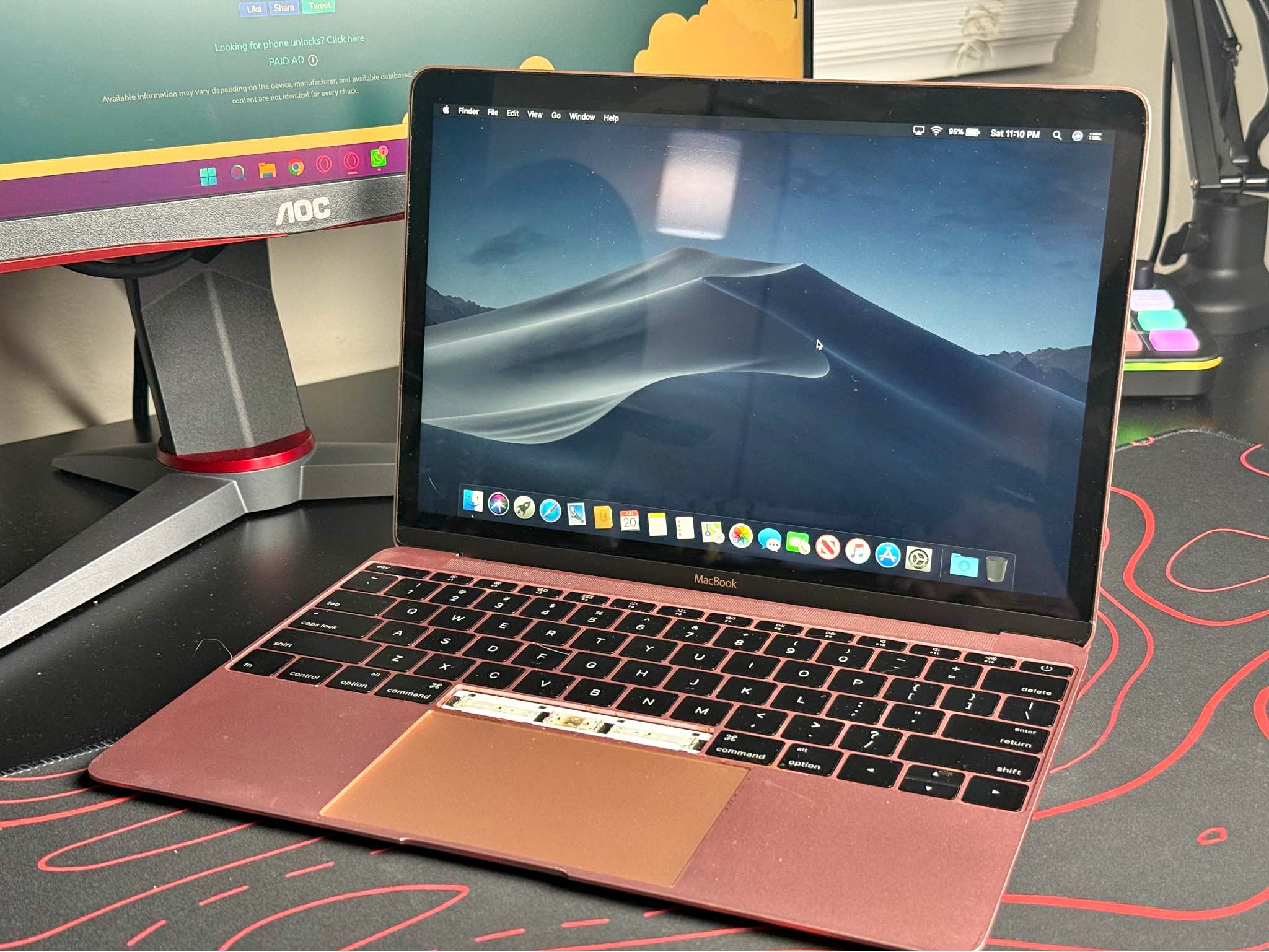 Apple MacBook Retina 12” Early 2016 Rose Gold 8GB RAM 256GB SSD 