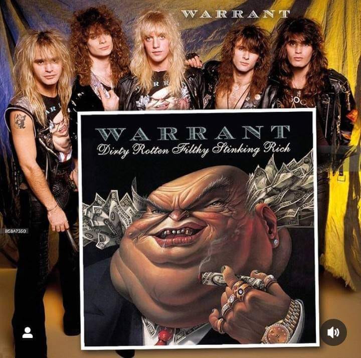 Warrant 'Dirty Rotten Filthy Stinking Rich' released January 27
