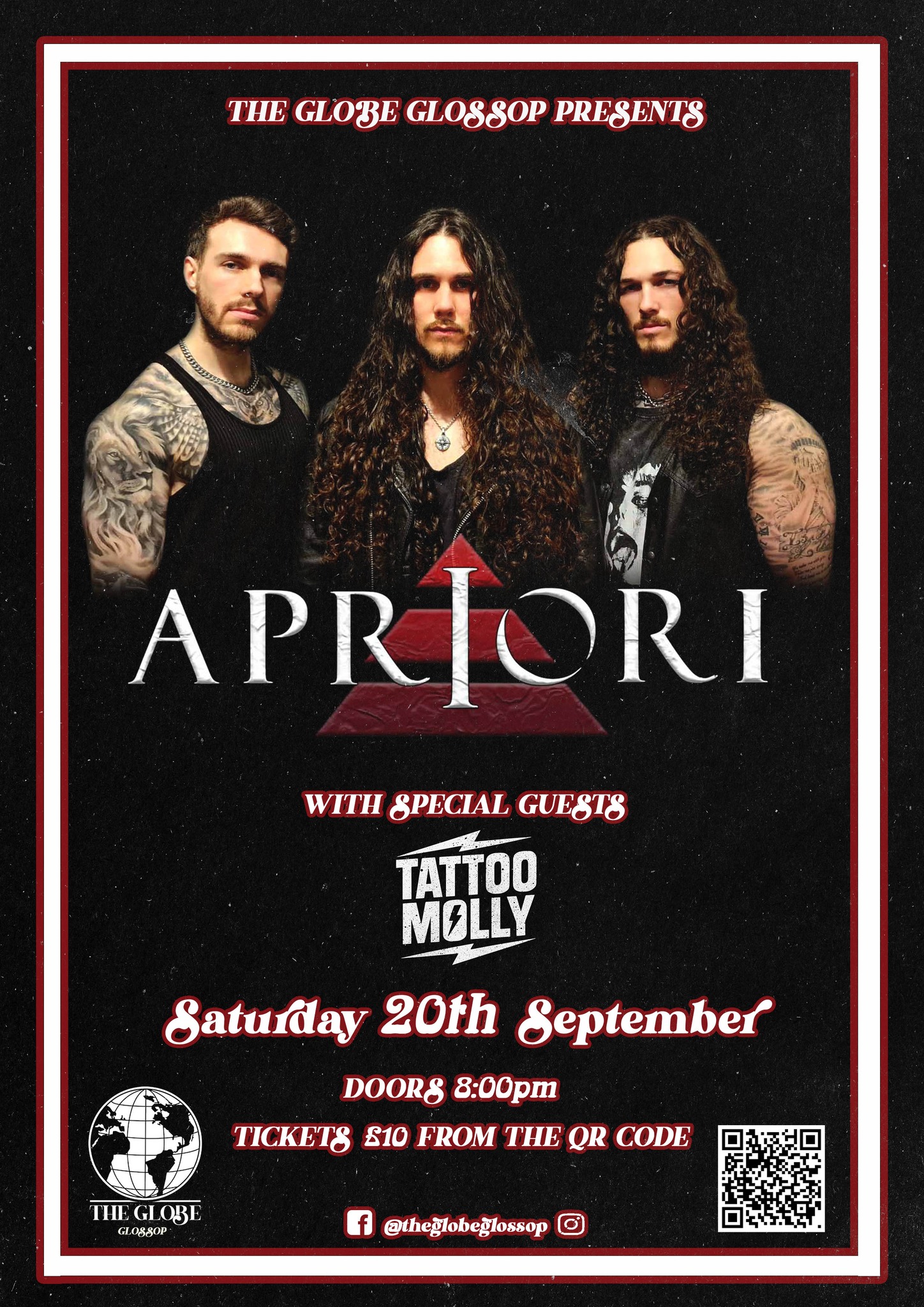 The Globe - ⚡APRIORI!⚡ One of the UK's hottest up & coming rock bands ...