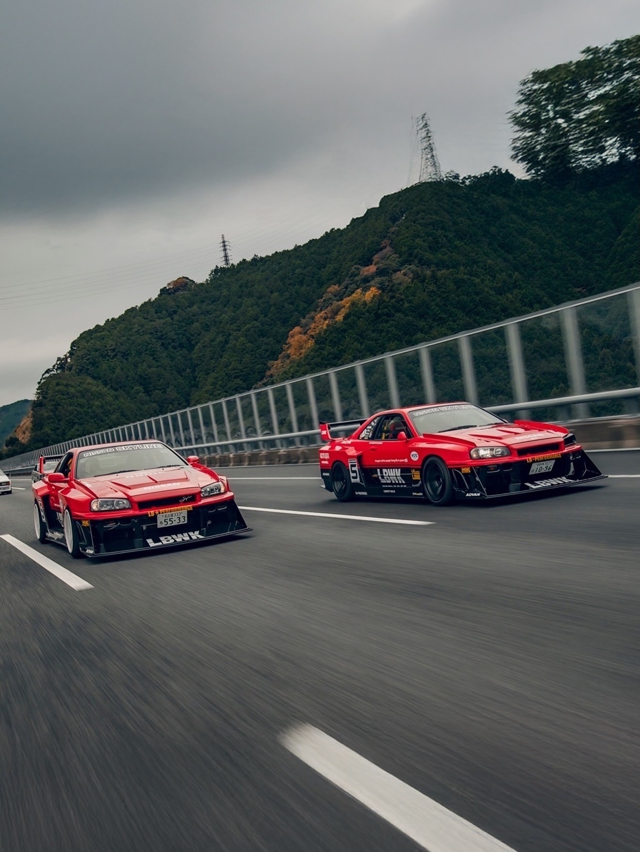 BAPE® × LIBERTY WALK®︎ × MINI-GT 1/64 NISSAN 4pcs set 