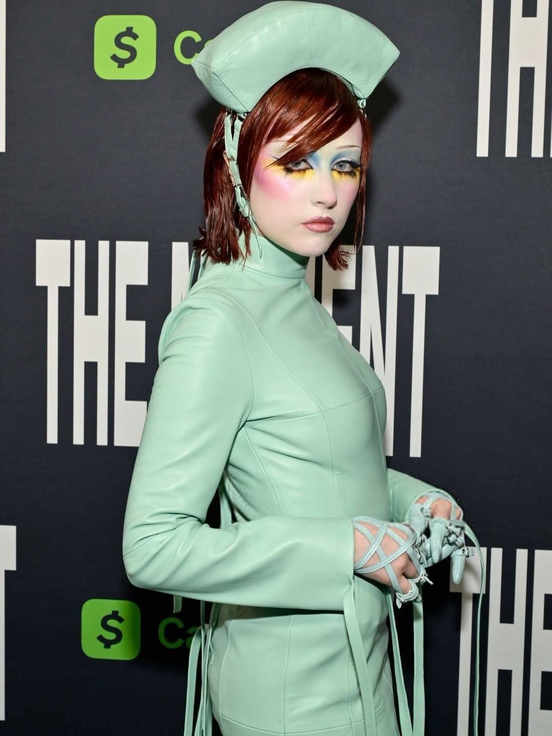 sea green velvet dress Greta – Retrofete and a mermaid silhouette. main image 1
