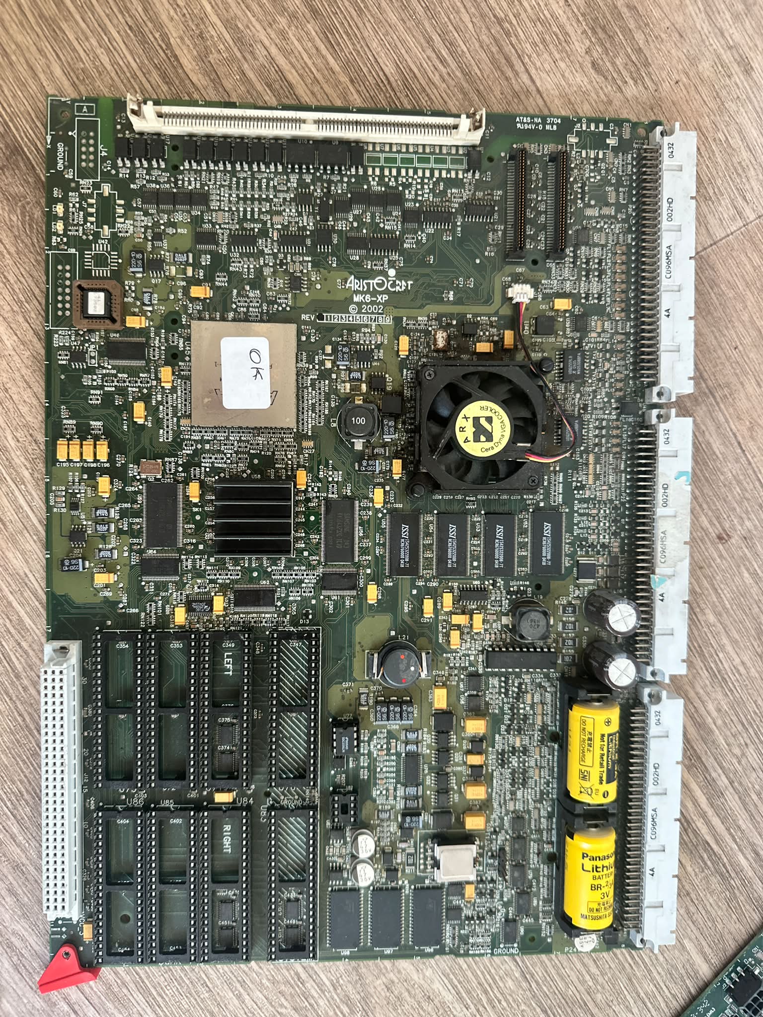 ゆゆ Which sound chip is on an Aristocrat Mk6 XP board?