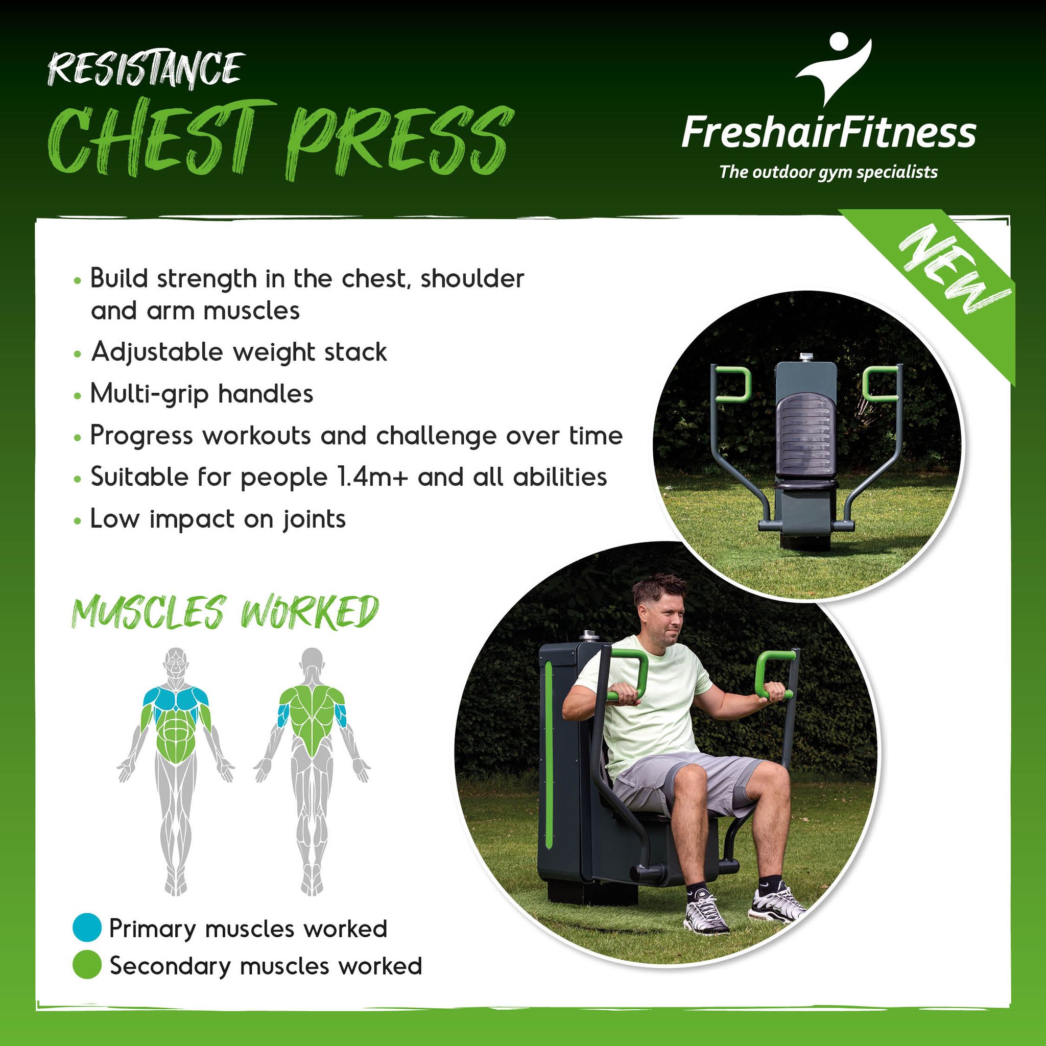 *New* Resistance Range Chest Press... - Fresh Air Fitness | Facebook