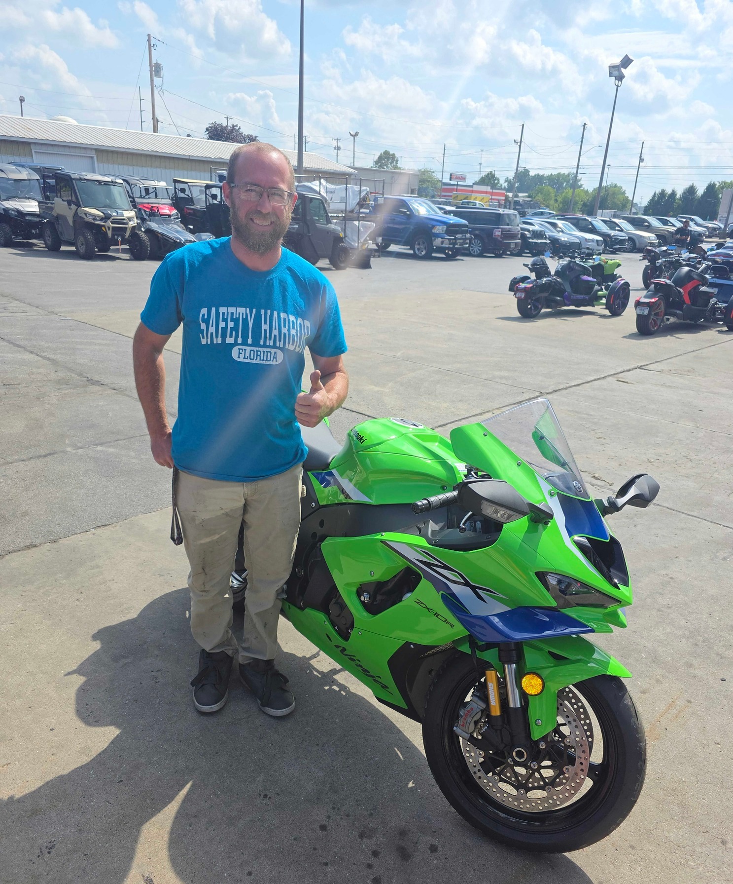 Kawasaki ZX10R purchase at Honda East