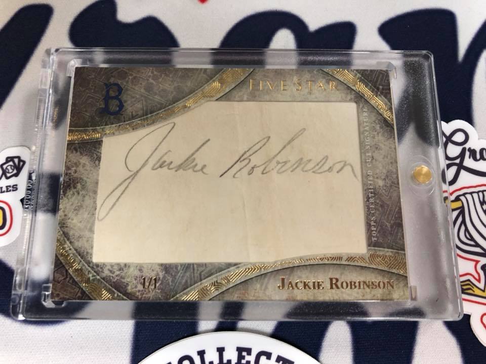 【1/1】【直筆サイン】Bill Robinson ClassicCutsカード JUST PULLED: Jackie Robinson 1/1 cut autograph card😱 (📸 r