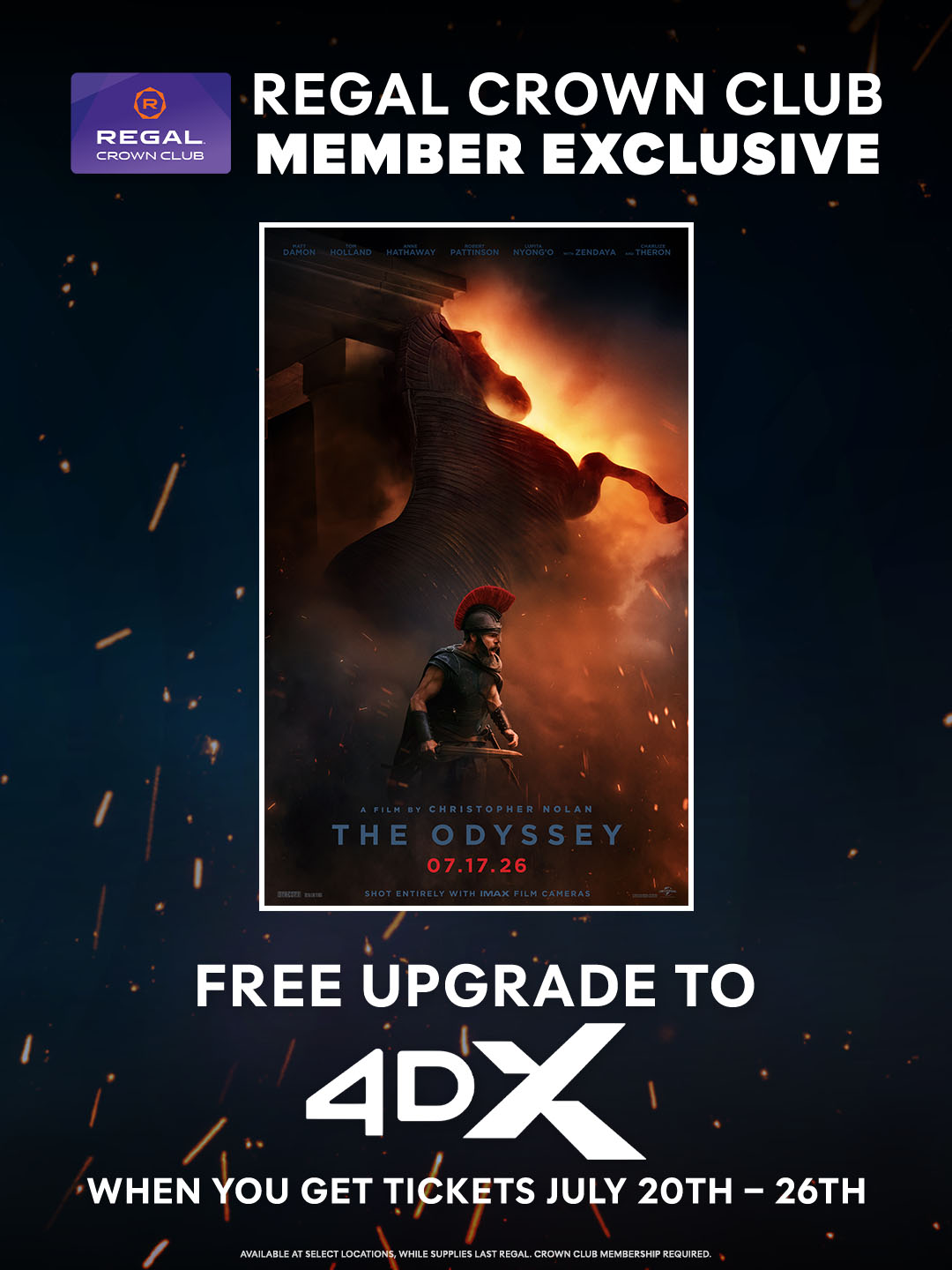 LAST CHANCE to defy the gods and feel The Odyssey in 4DX. Get
