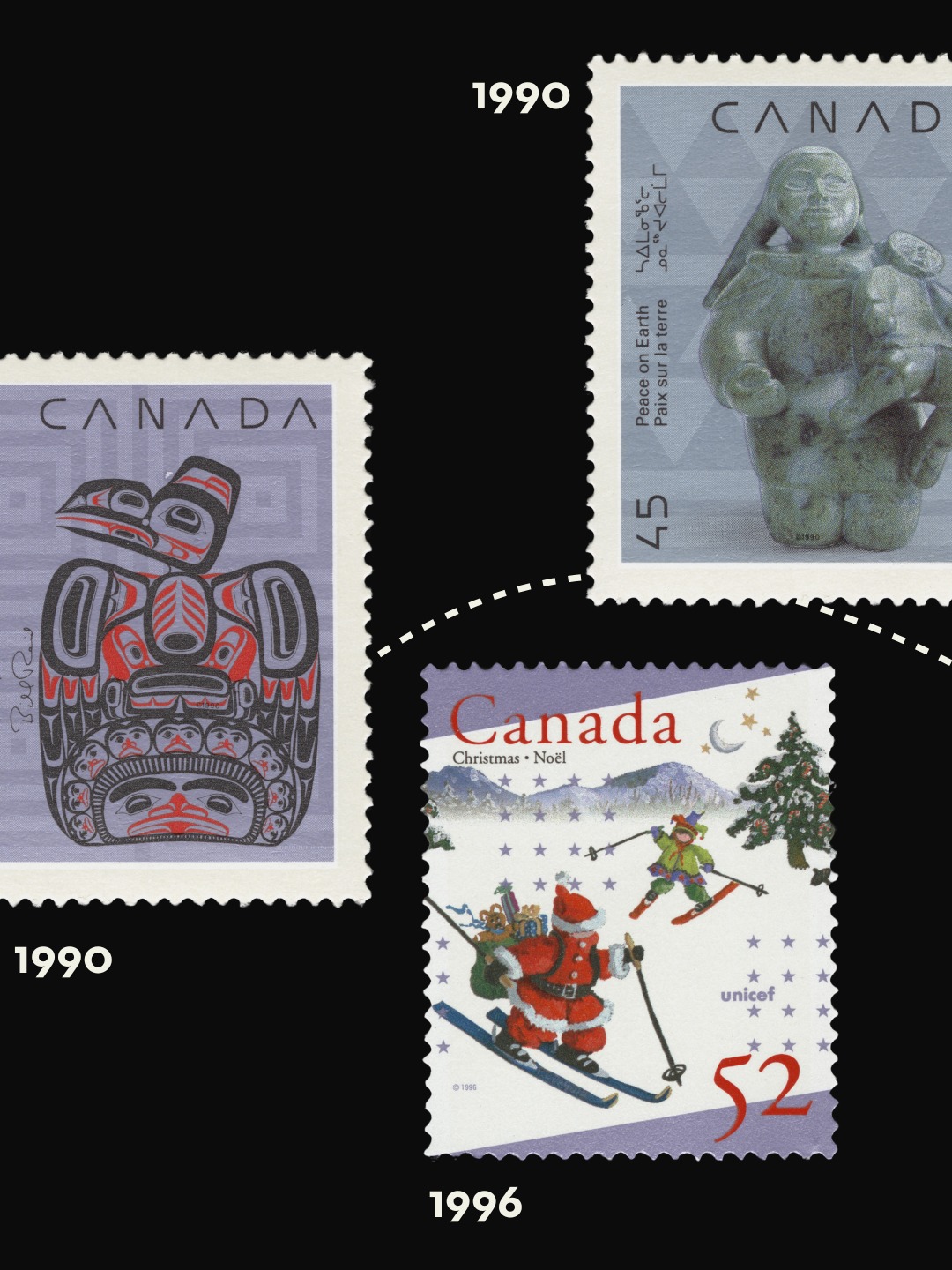 Canada - 50 timbres usagés de 1960 à 2015 AUCUN DOUBLON - Canada
