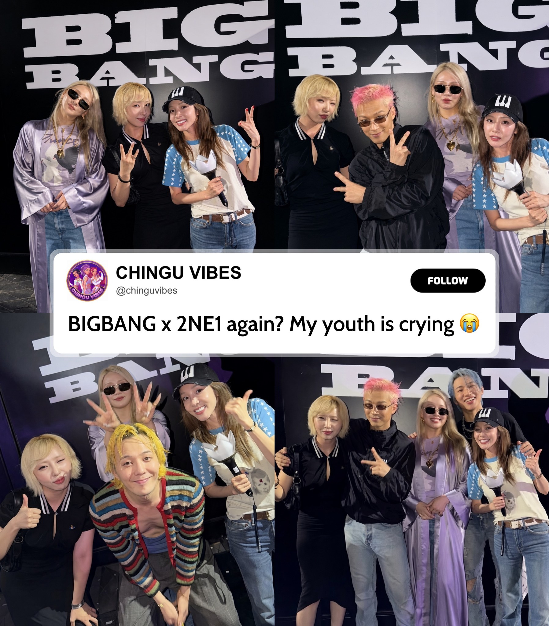 BIGBANG and 2NE1 Reunite in One Frame 17 Years After “Lollipop