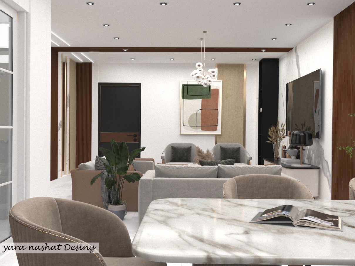 Recption 🤎🤍🖤💚 تصميم... - Yara Nashat - Interior Designer | Facebook