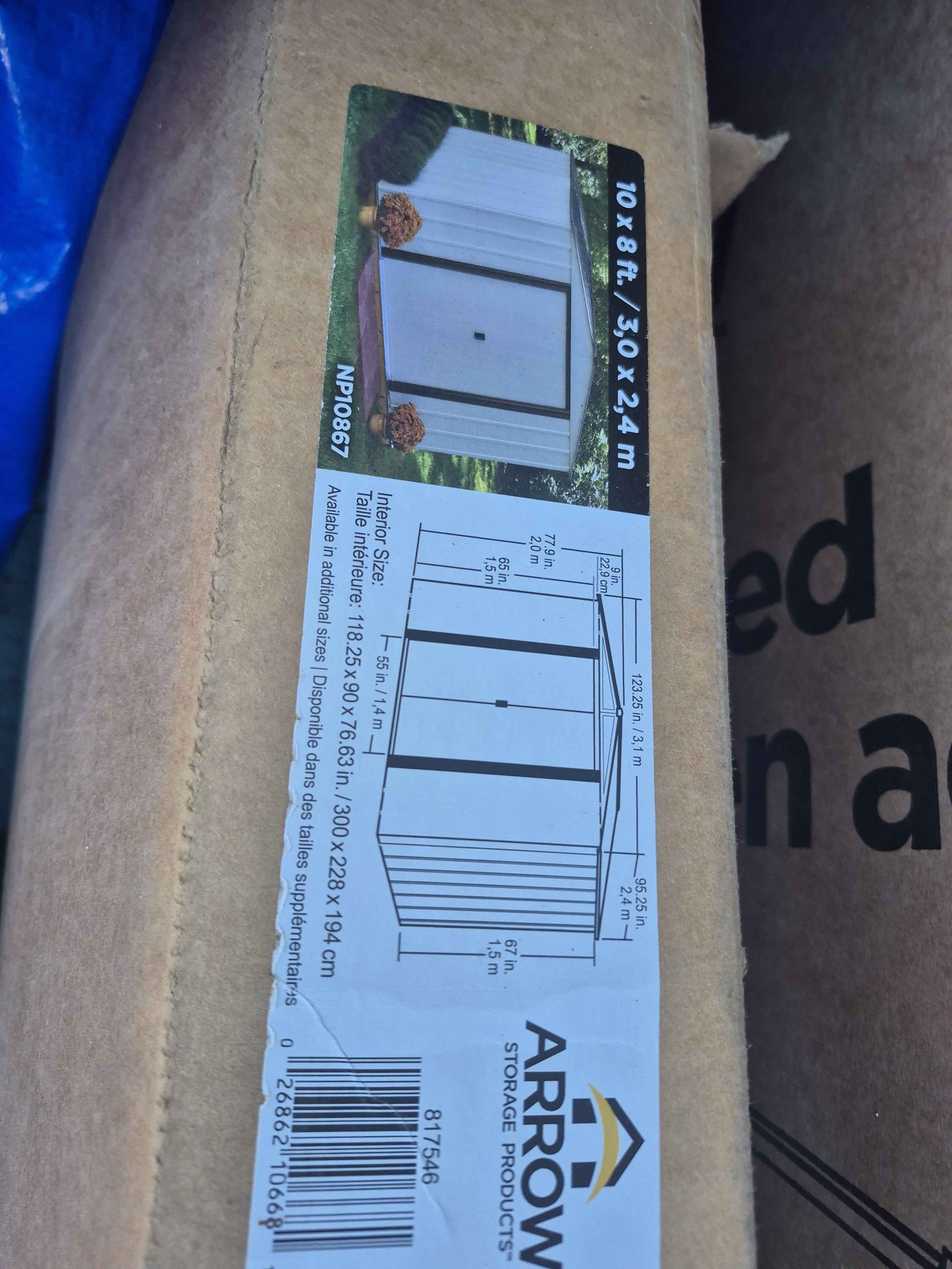 New in box arrow Newport metal shed 10x8 - Storage Sheds - Zanesville