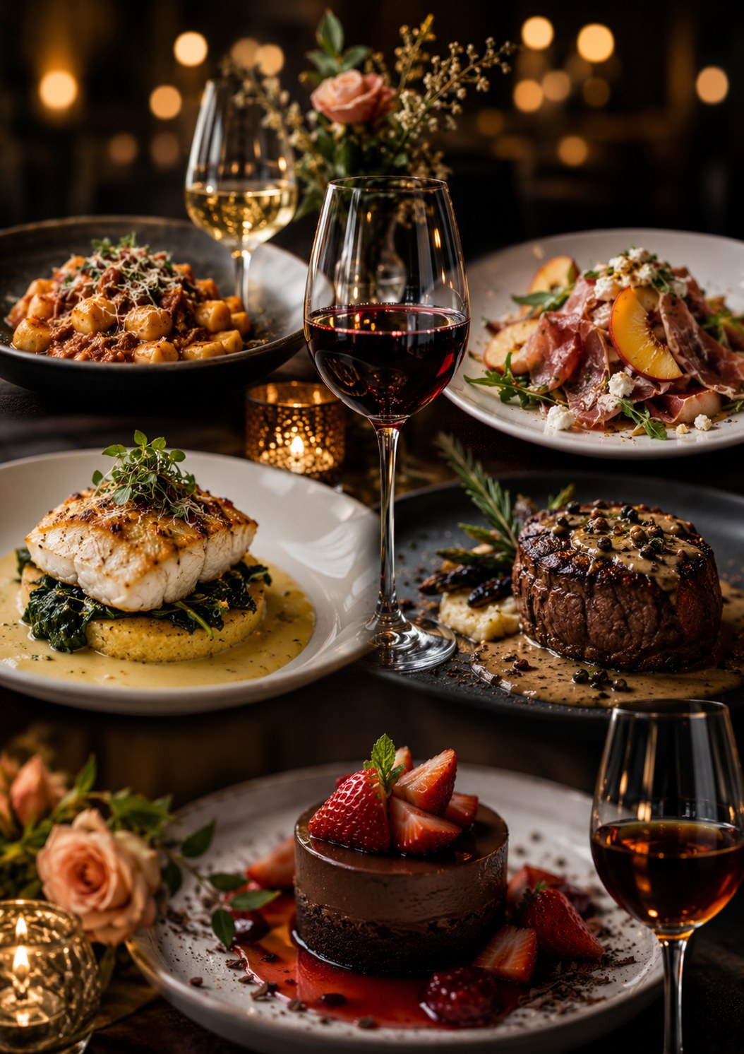 There are a pair of wine pairing dinners going on this evening if