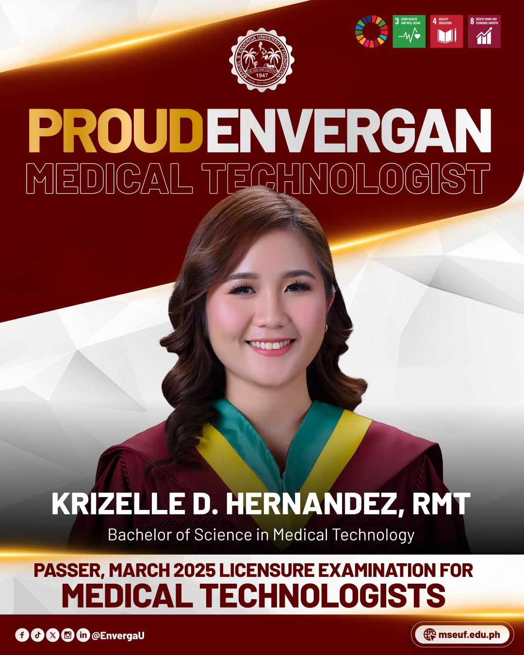 Manuel S. Enverga University Foundation - Congratulations to our # ...