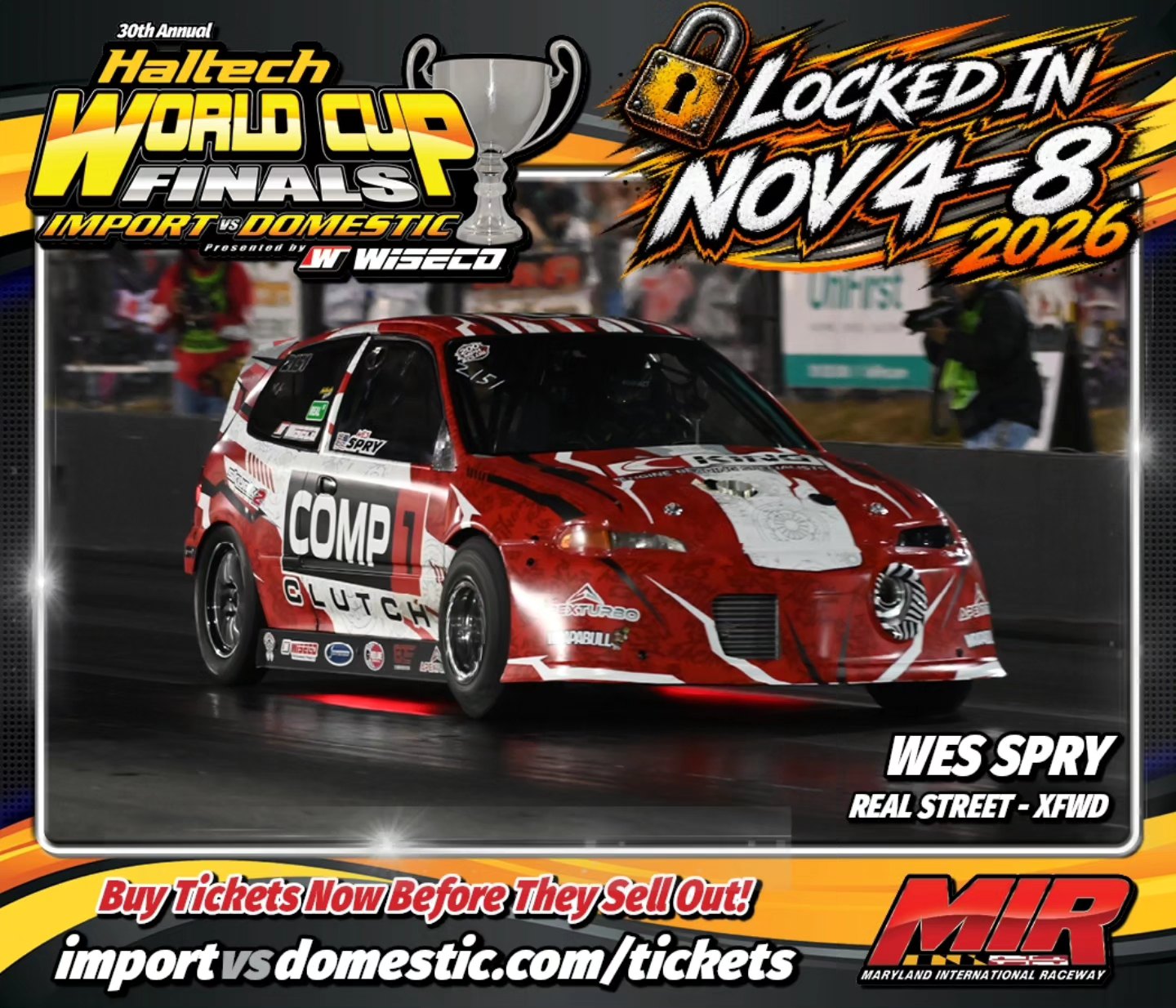 Haltech World Cup Finals 2026 at Maryland International Raceway