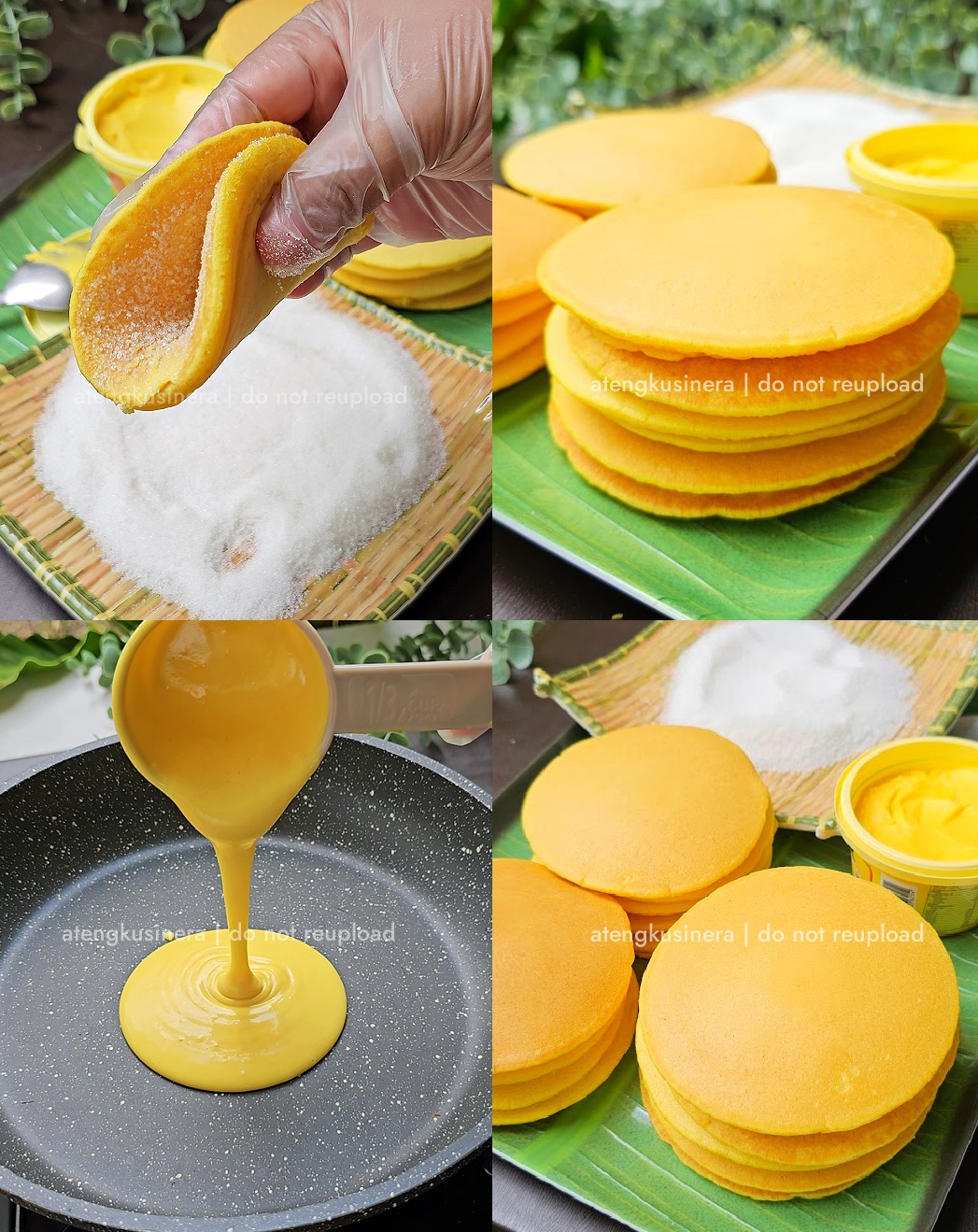 Ateng - PINOY HOTCAKE RECIPE ️🥞 INGREDIENTS: 2 large eggs 1 cup water 1 ...