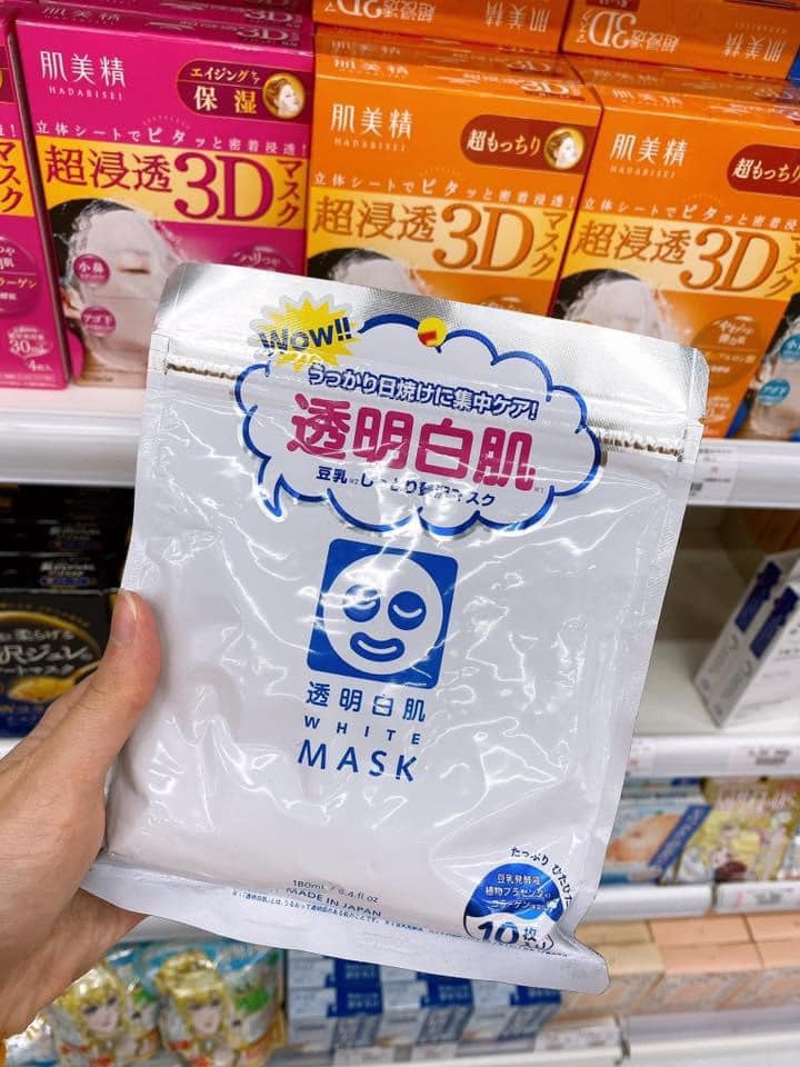 彩虹日韩代购 石泽研究所透明白肌面膜 Rm49 10片 拥有透明感的水润脸蛋面膜 Facebook