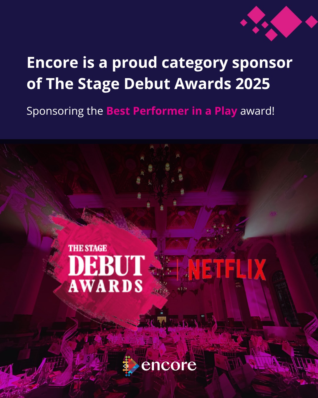 Encore - Encore is honoured to be a category sponsor for The Stage ...
