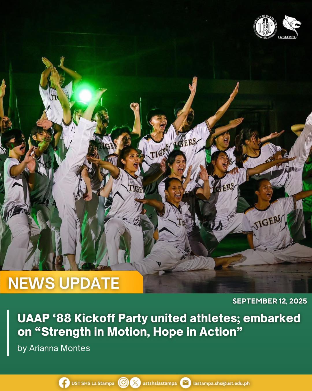 UST - UAAP ‘88 Kickoff Party united athletes; embarked on 