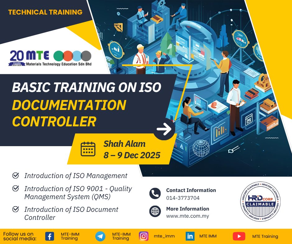 MTE - 📚 Basic Training on ISO Documentation Controller 🗓️ 8 - 9 ...